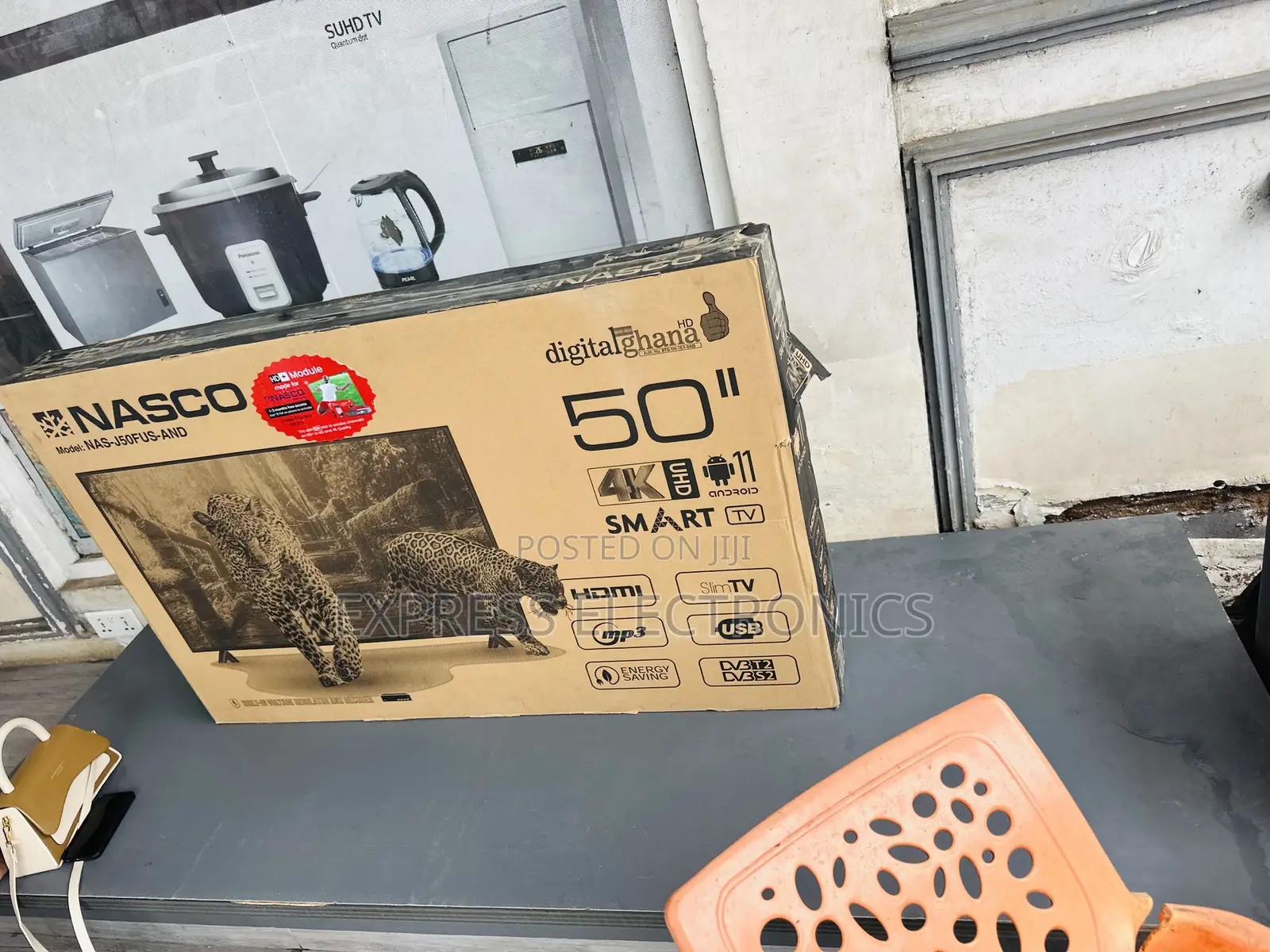 Better Sound Quality Nasco 50”Fhd Smart Satellite Television