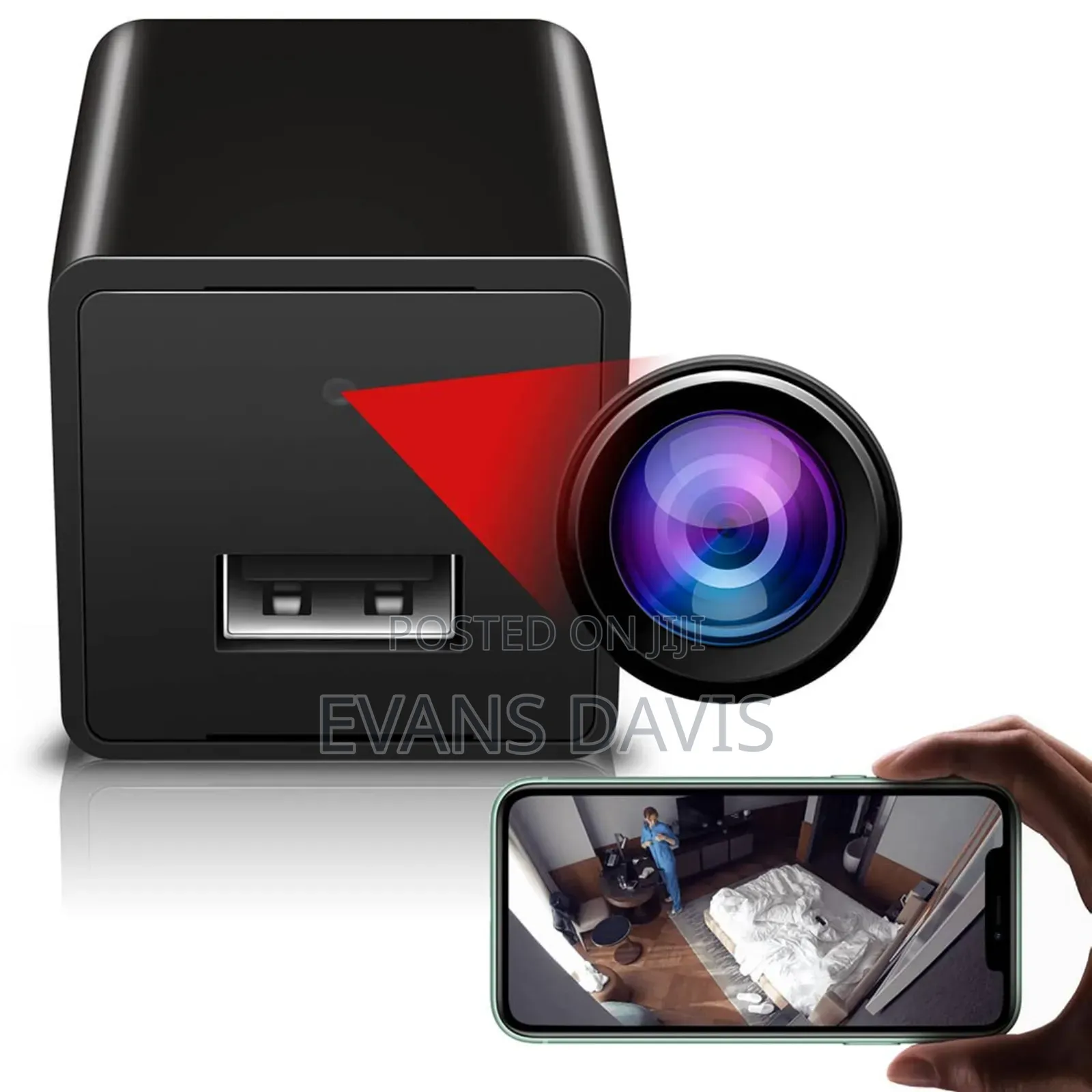 WIFI/ Remote View Spy USB Charger Camera