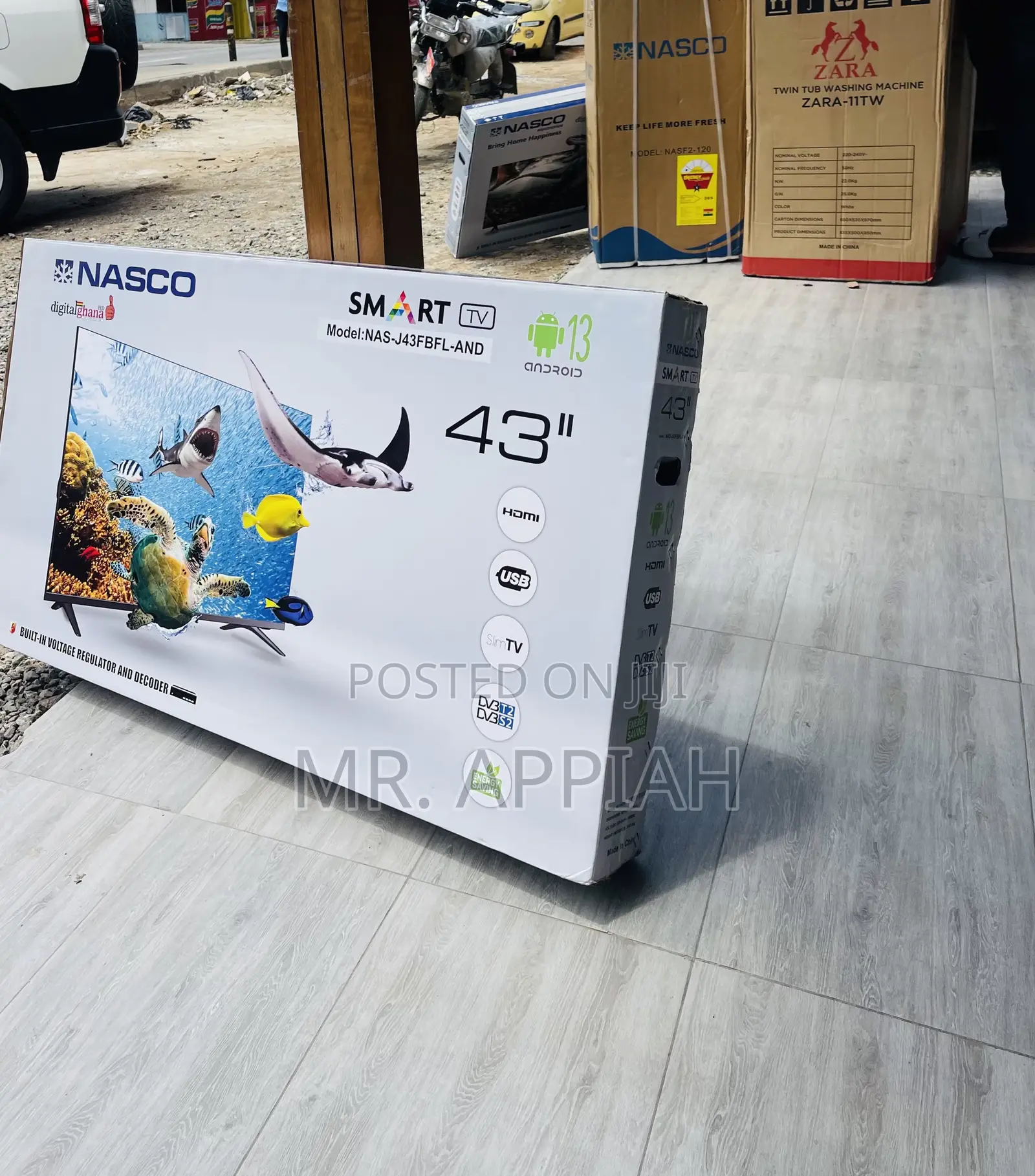 Fabulous Nasco 43 Inch Led Smart Electric Television. 