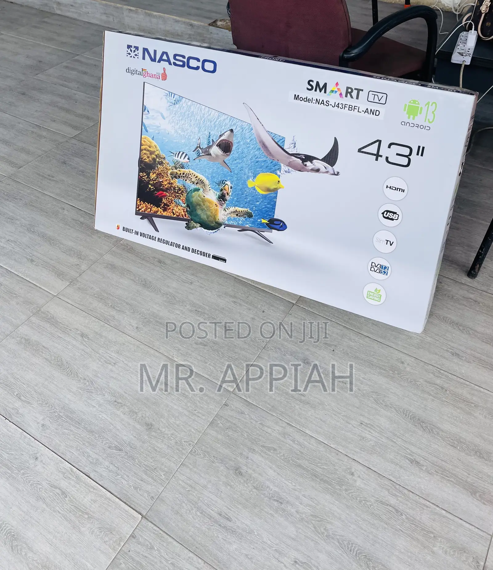 Fabulous Nasco 43 Inch Led Smart Electric Television. 