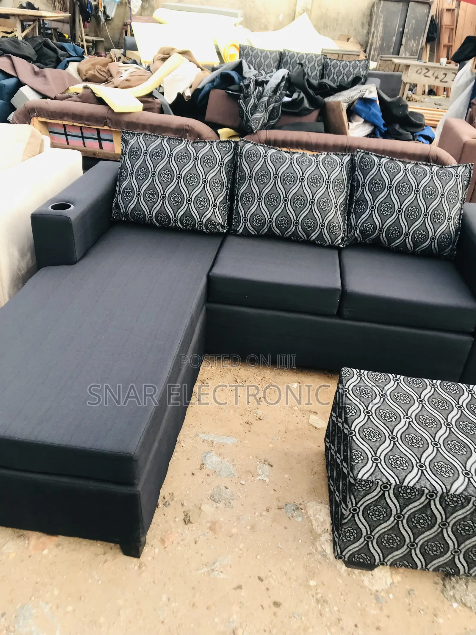Cute L Shape Sofas Plus Table