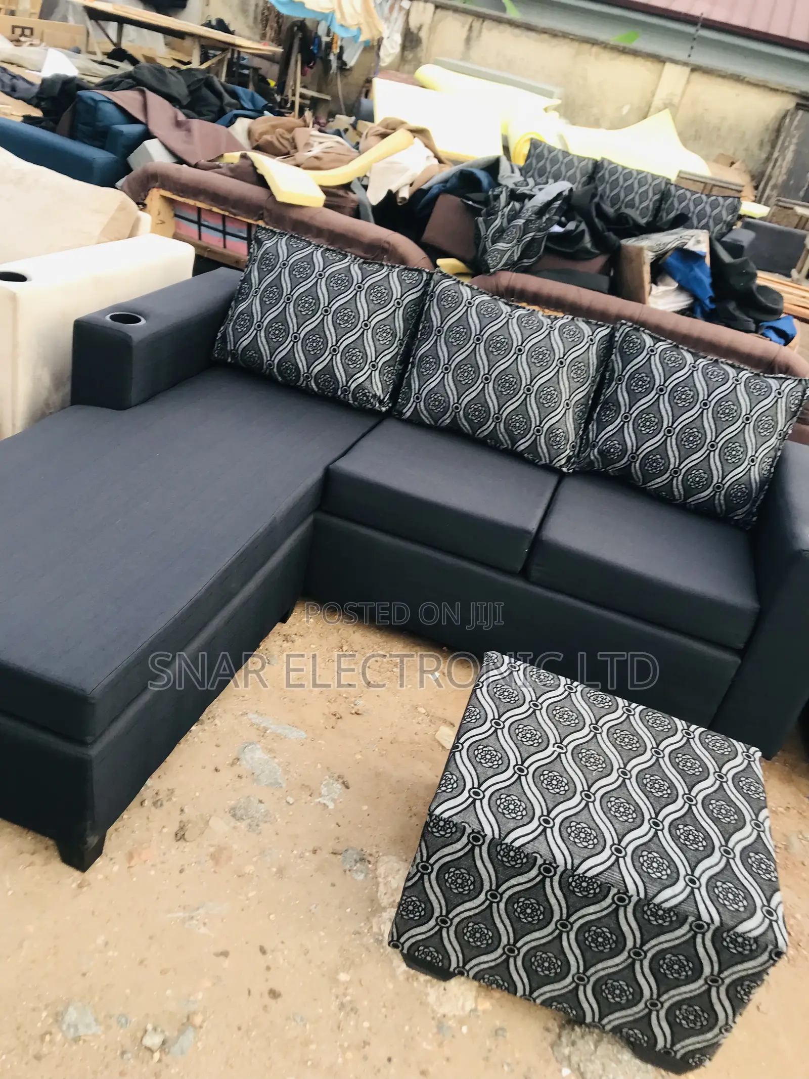 Cute L Shape Sofas Plus Table