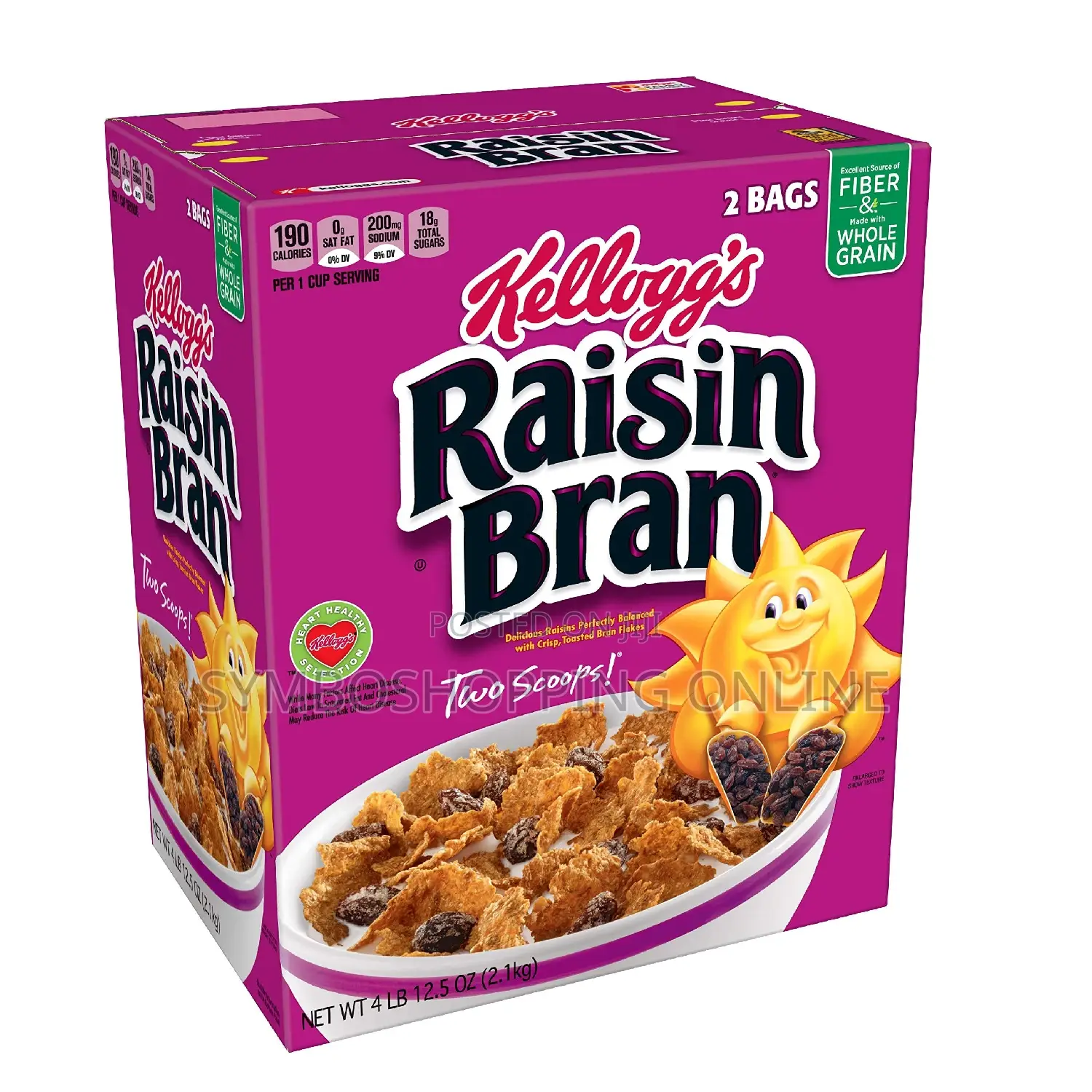 Kellogg's Raisin Bran 2.1kg (2bags in a Box )