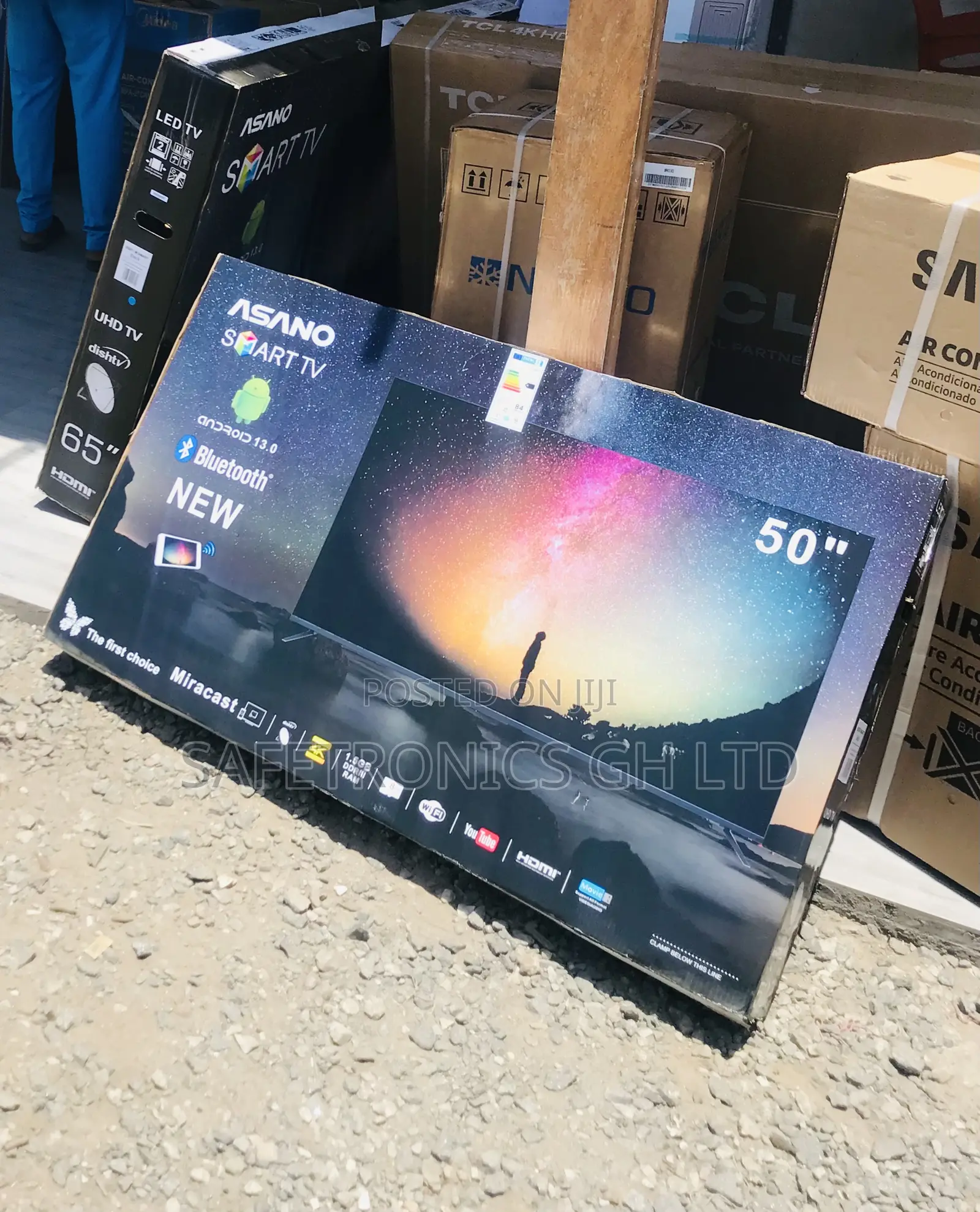 Glossy Sleek 50 Inch: Smart Led Asano : LED Tv