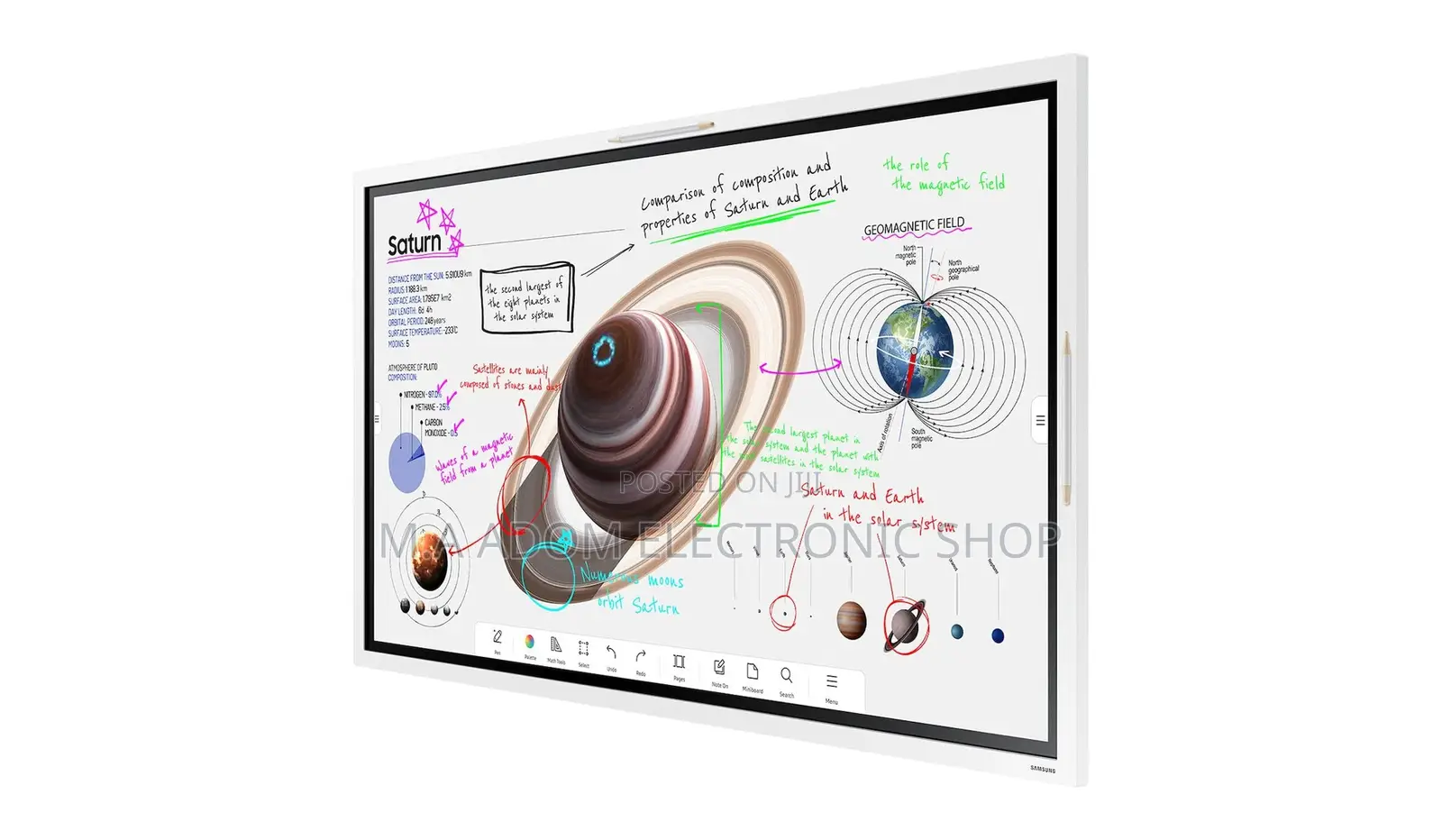 Samsung WM55B Flip Pro 55" Interactive Touchscreen LED Di