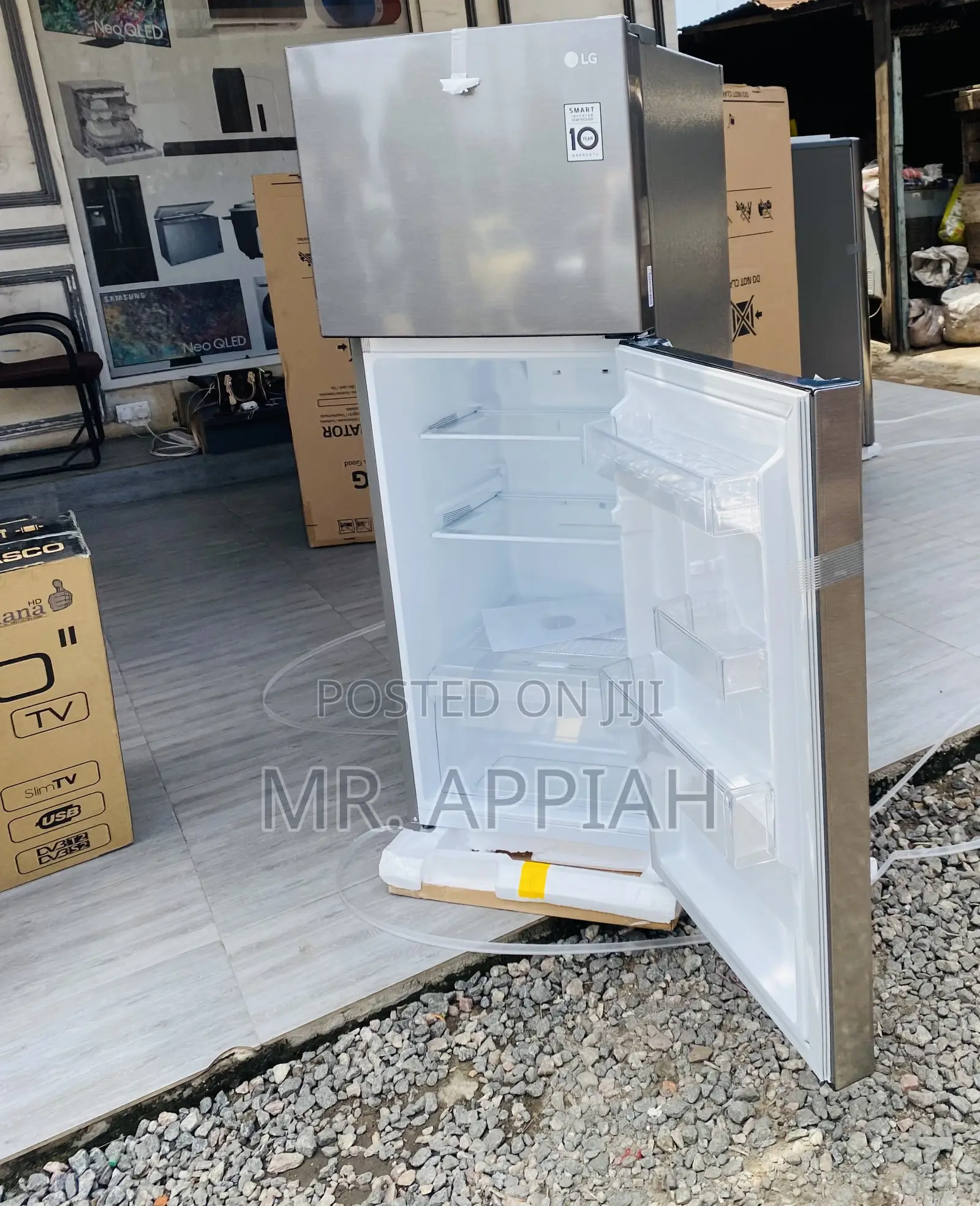(GN-B202SQBB)Defrost LG Top Freezer Fridge Electric Fridge.