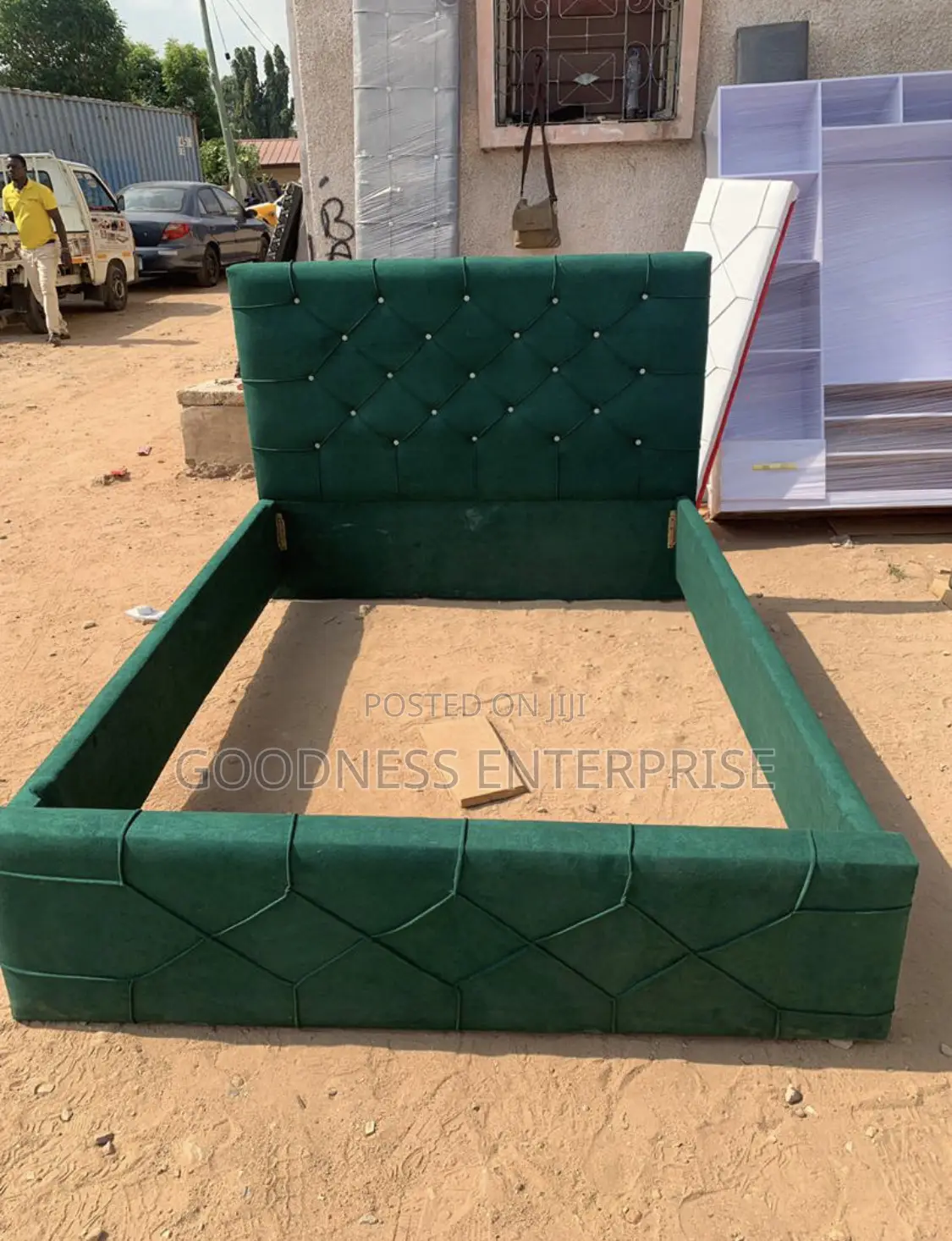 Green Fabric 60/80 Bed Frame