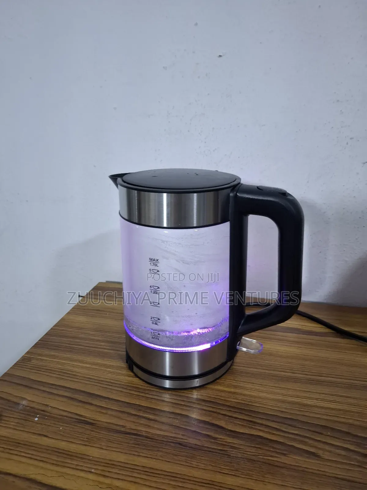 1.7l George Home Glass Colour Changing Kettle From Uk