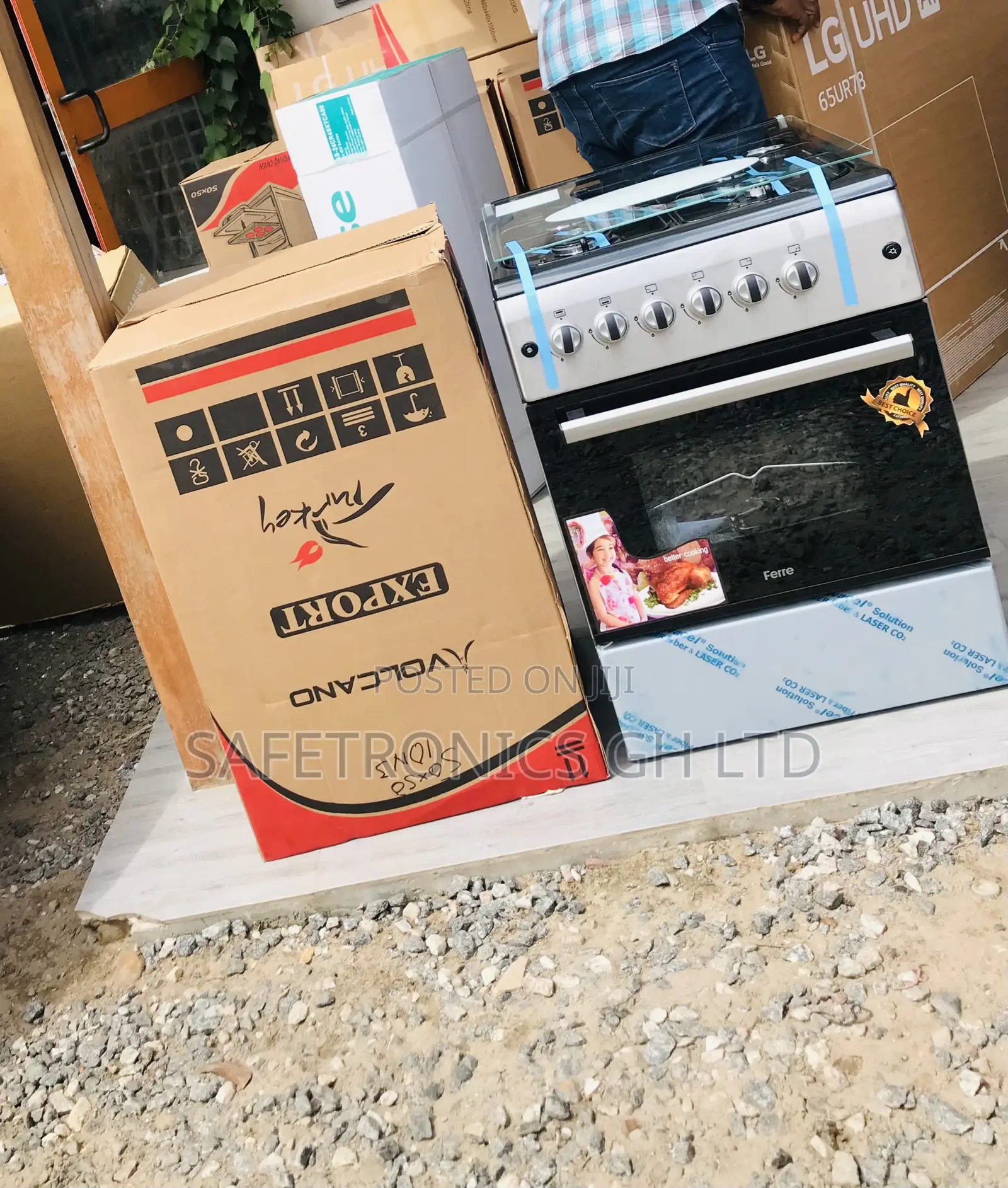Super Affordable (Smart) Ferre 60b60 4 Gas Burner Oven 