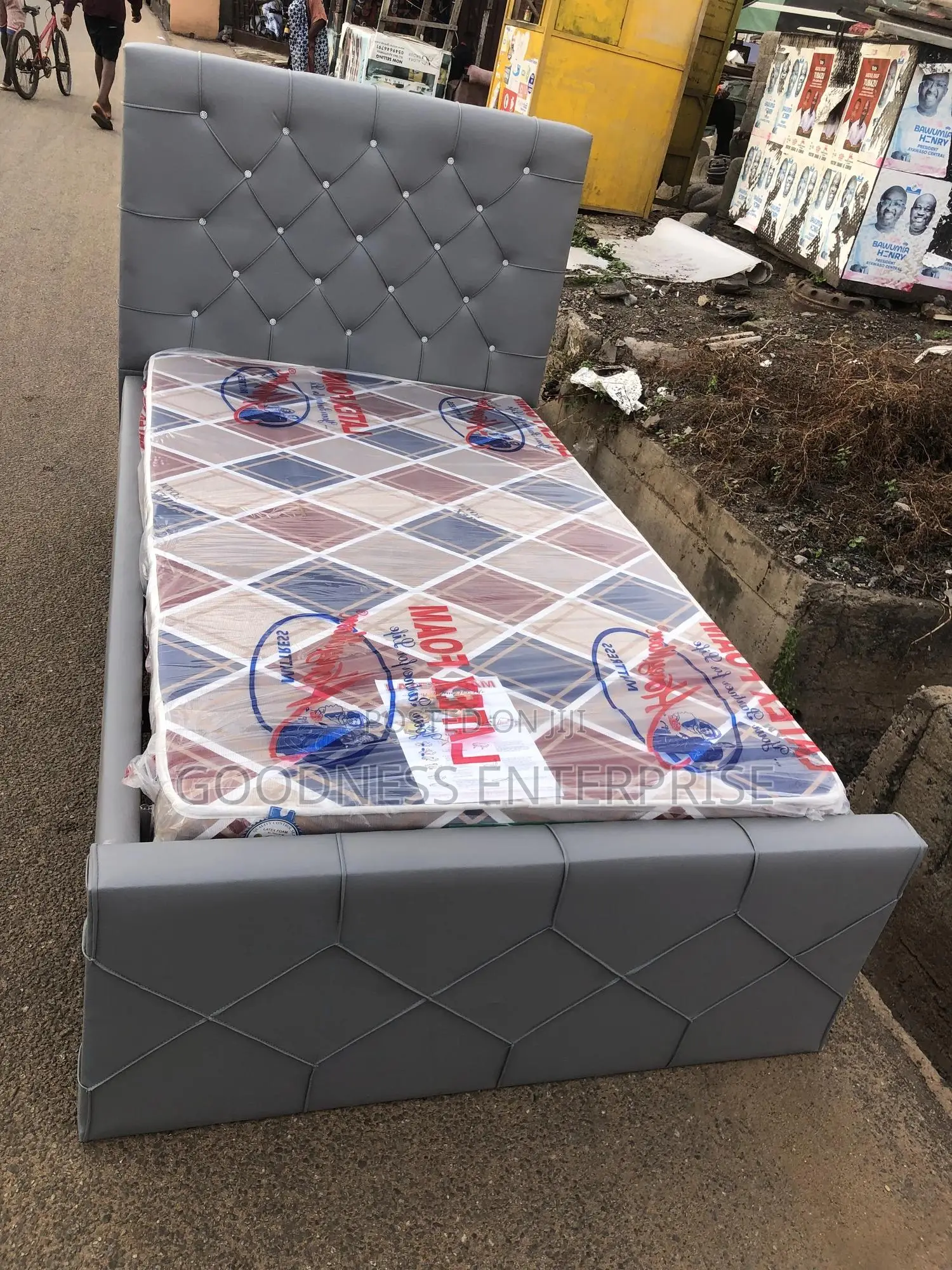 One Half Bed Frame With Mattress