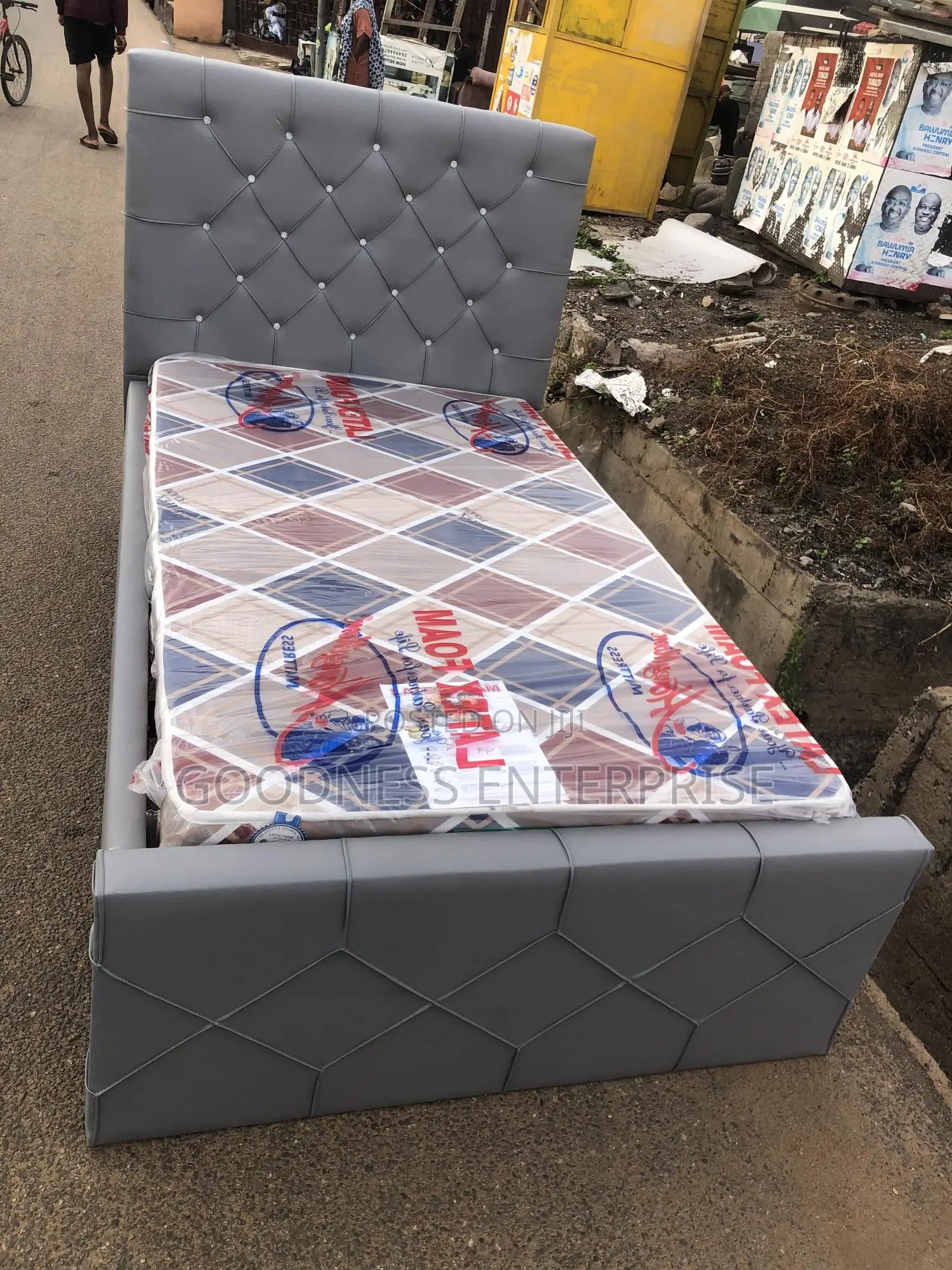 One Half Bed Frame With Mattress