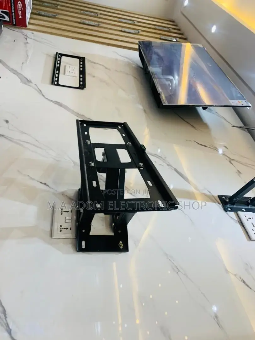Dual Arm Adjustable TV Wall Mount 32-80 Inch Black