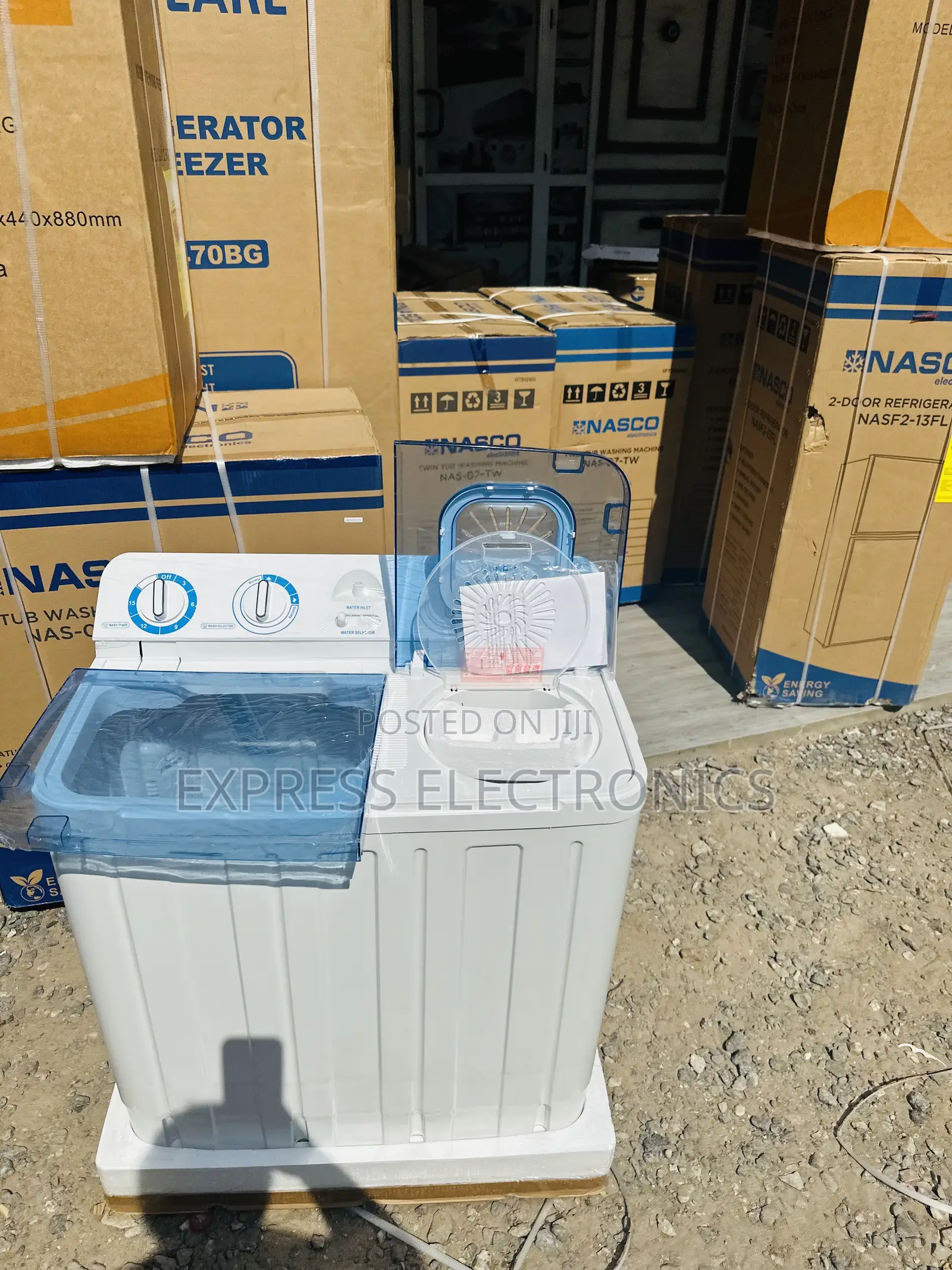 7kg Topload Washing Machine Nasco Semi Automatic White