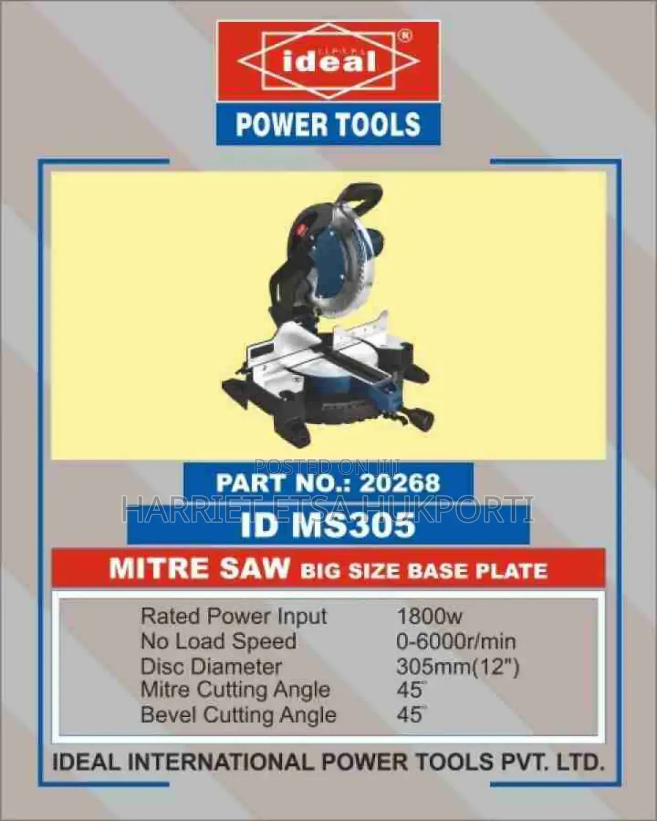 Brand New Big Ideal Mitre Saw From Germany