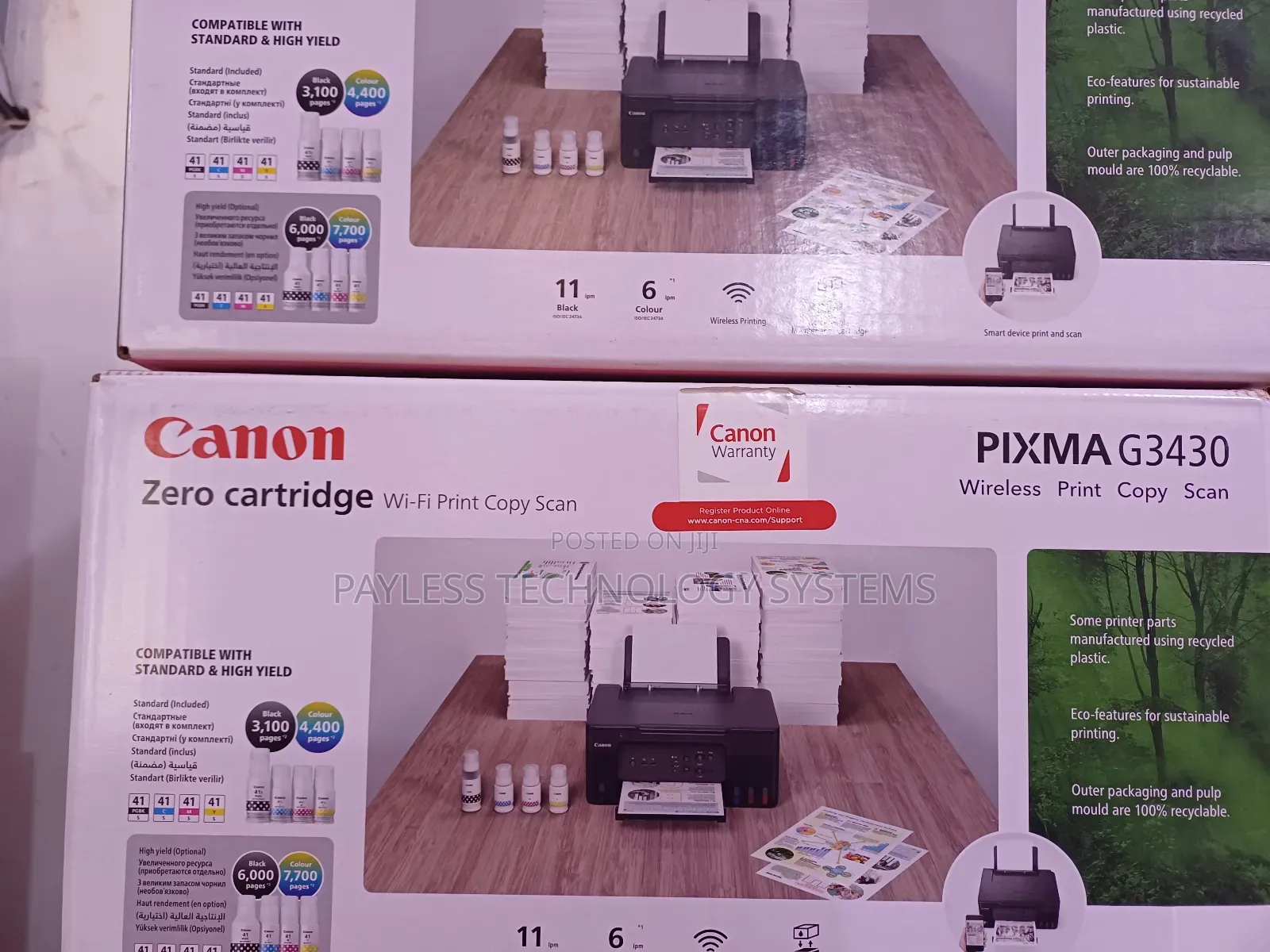 Canon Pixma Ink Jet G3430 Printers