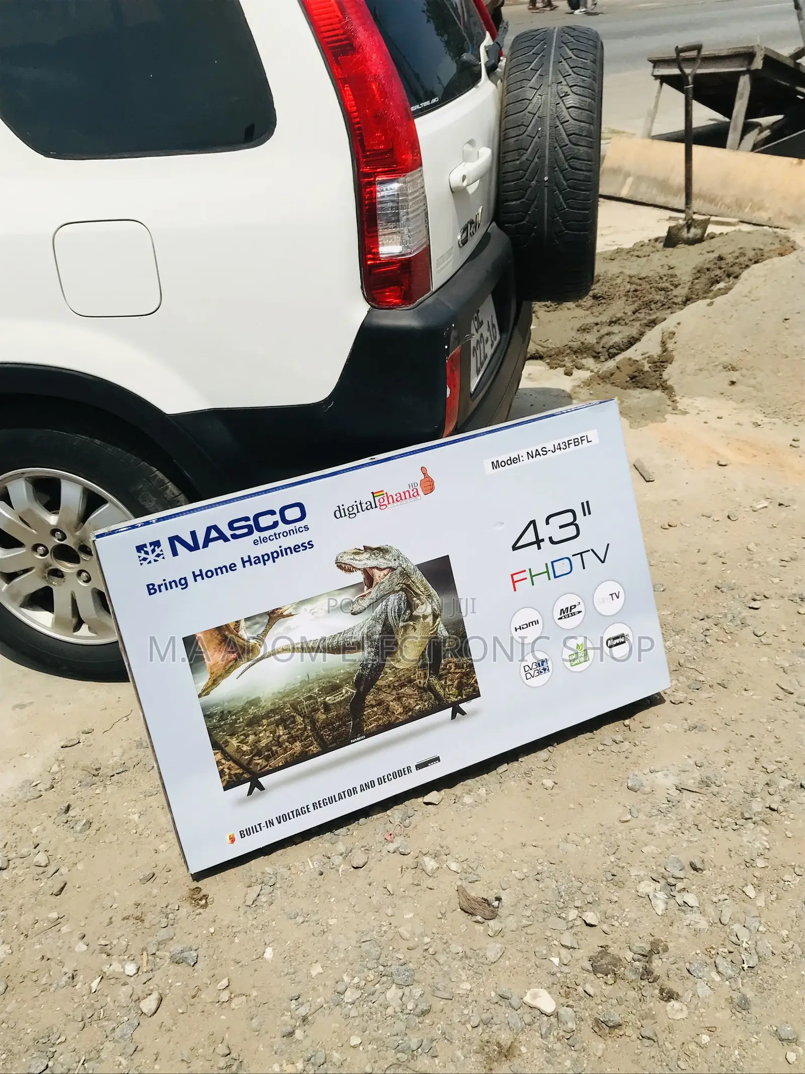 Nasco 43 Inch LED Dv3 T2S2 HDMI Slim TV