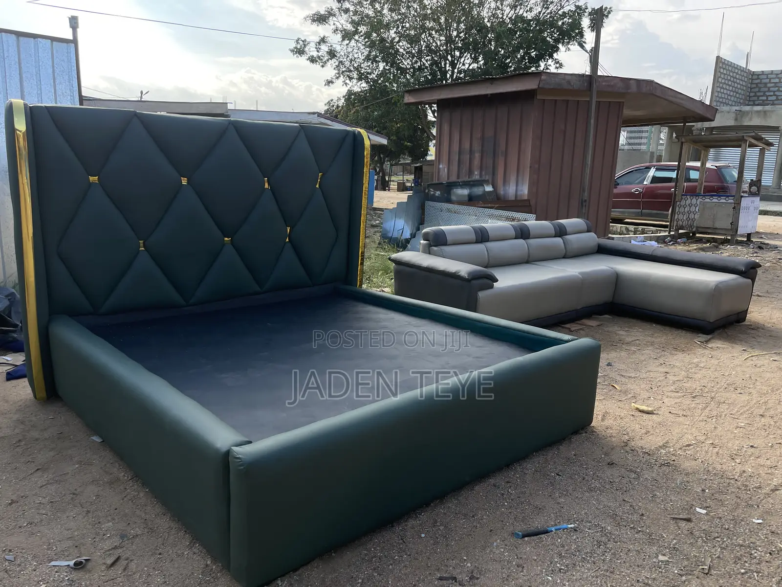 Stylish Bed and Sofa