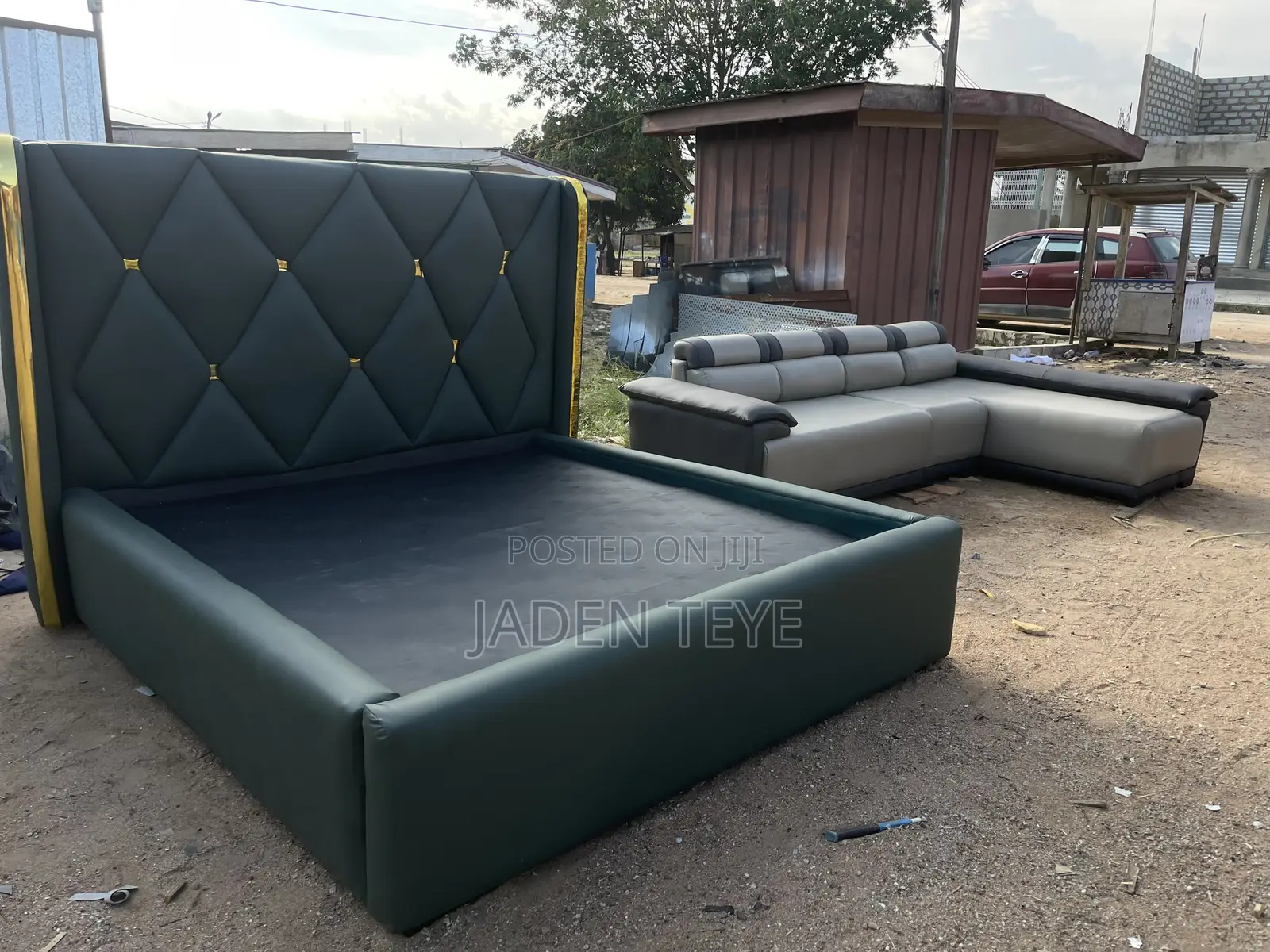 Stylish Bed and Sofa