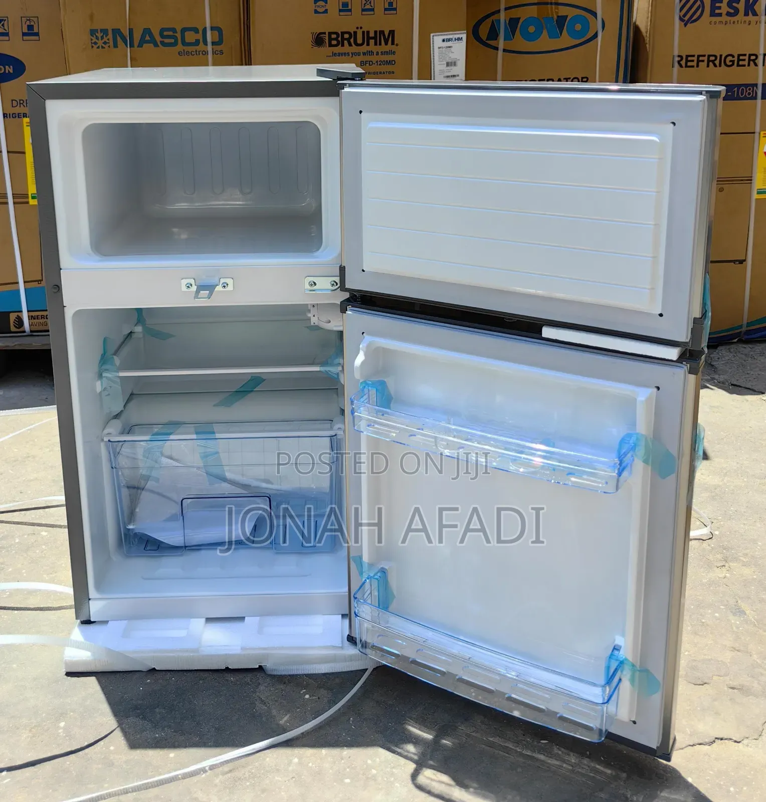 Pearl 80liters Table Top Double Door Fridge