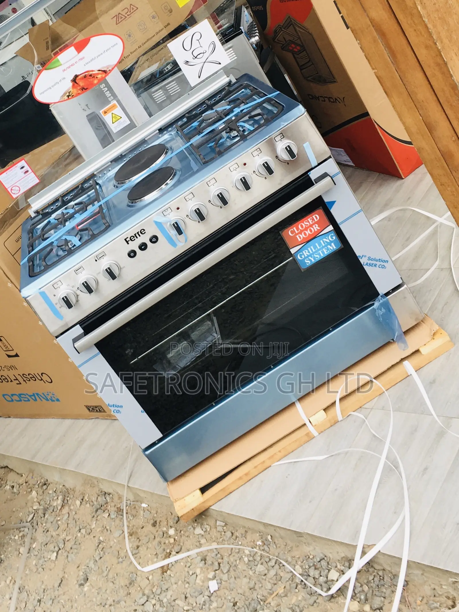 Get Sealed 5 Gas Ferre 60x90 Auto Ignition Gray 