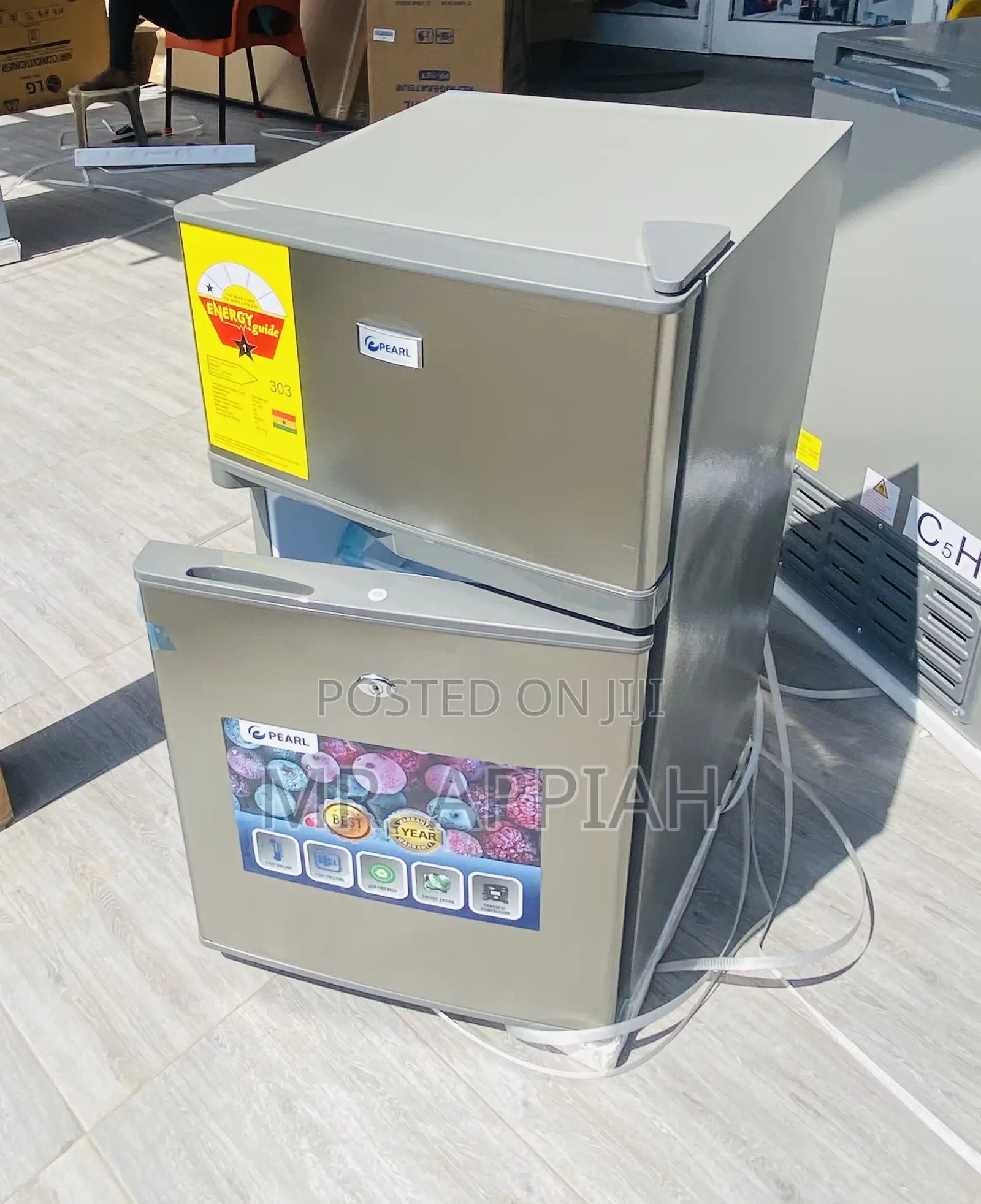 Order Classic Pearl PF —111H 2 Door Table Top Fridge(Gray)