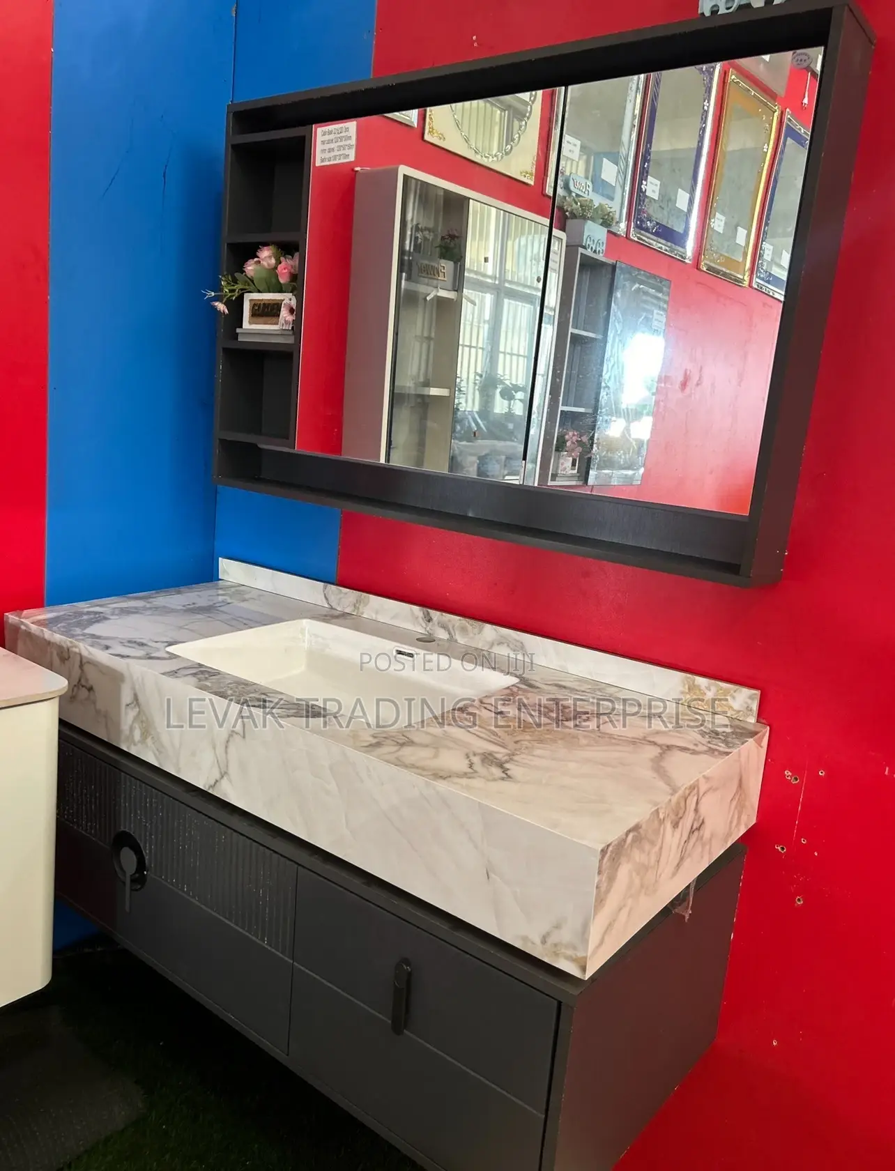 Cabinet Basin - Bathroom Cabinet, Wooden Basin