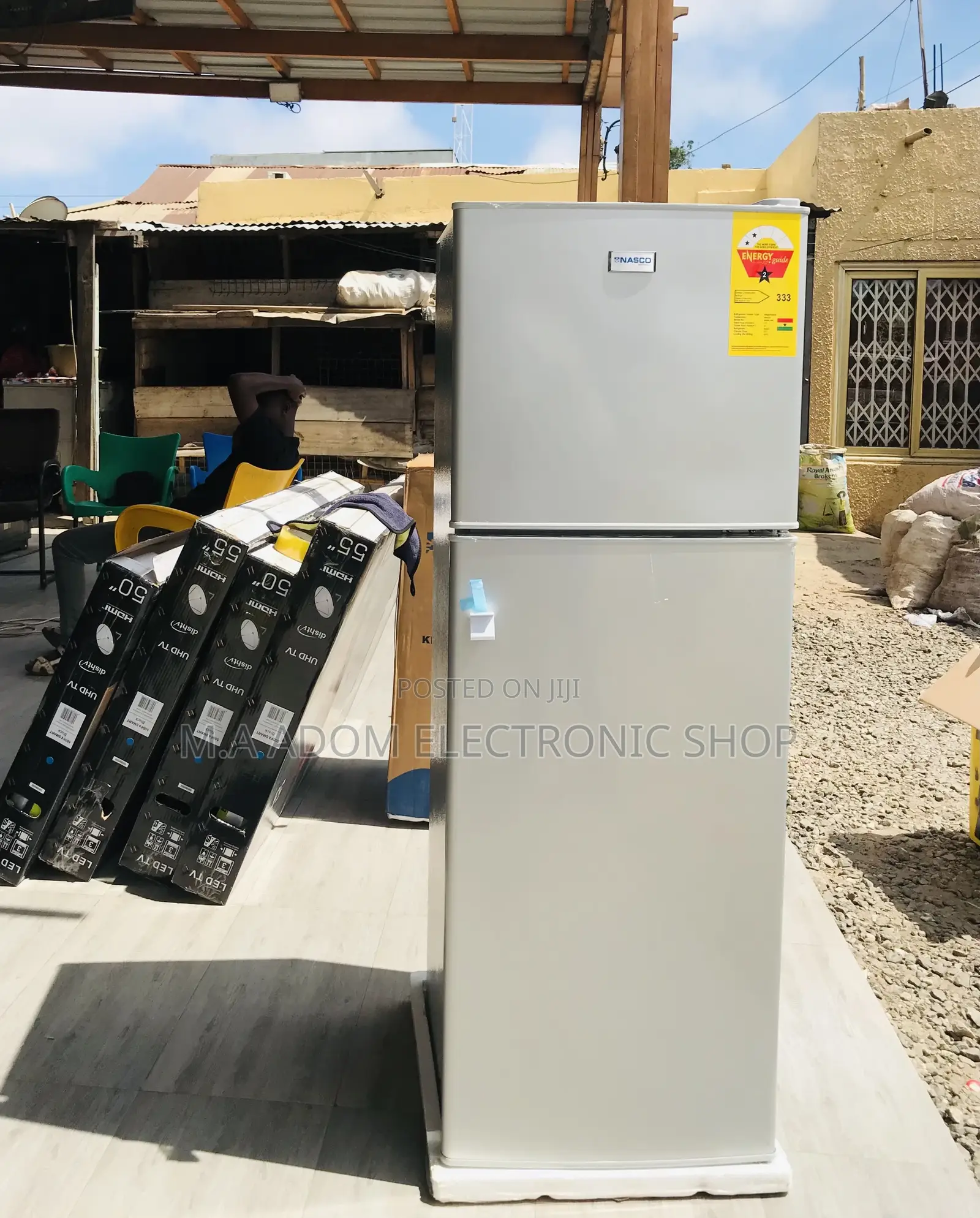 Order Affordable Nasco 158L Nasf2-18fl 2 Door Fridge(Gray).