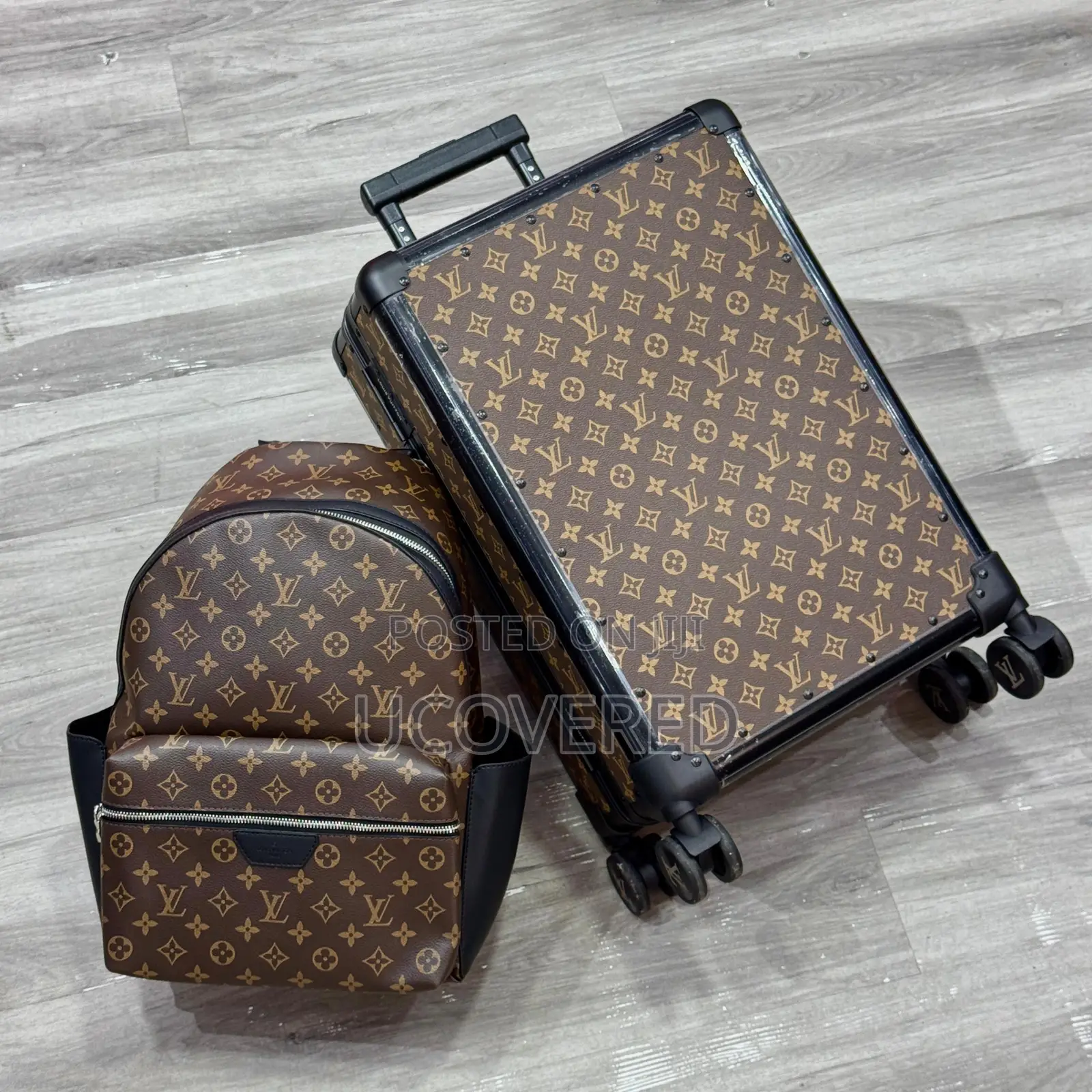 Designer Suitcase + Backpack Set