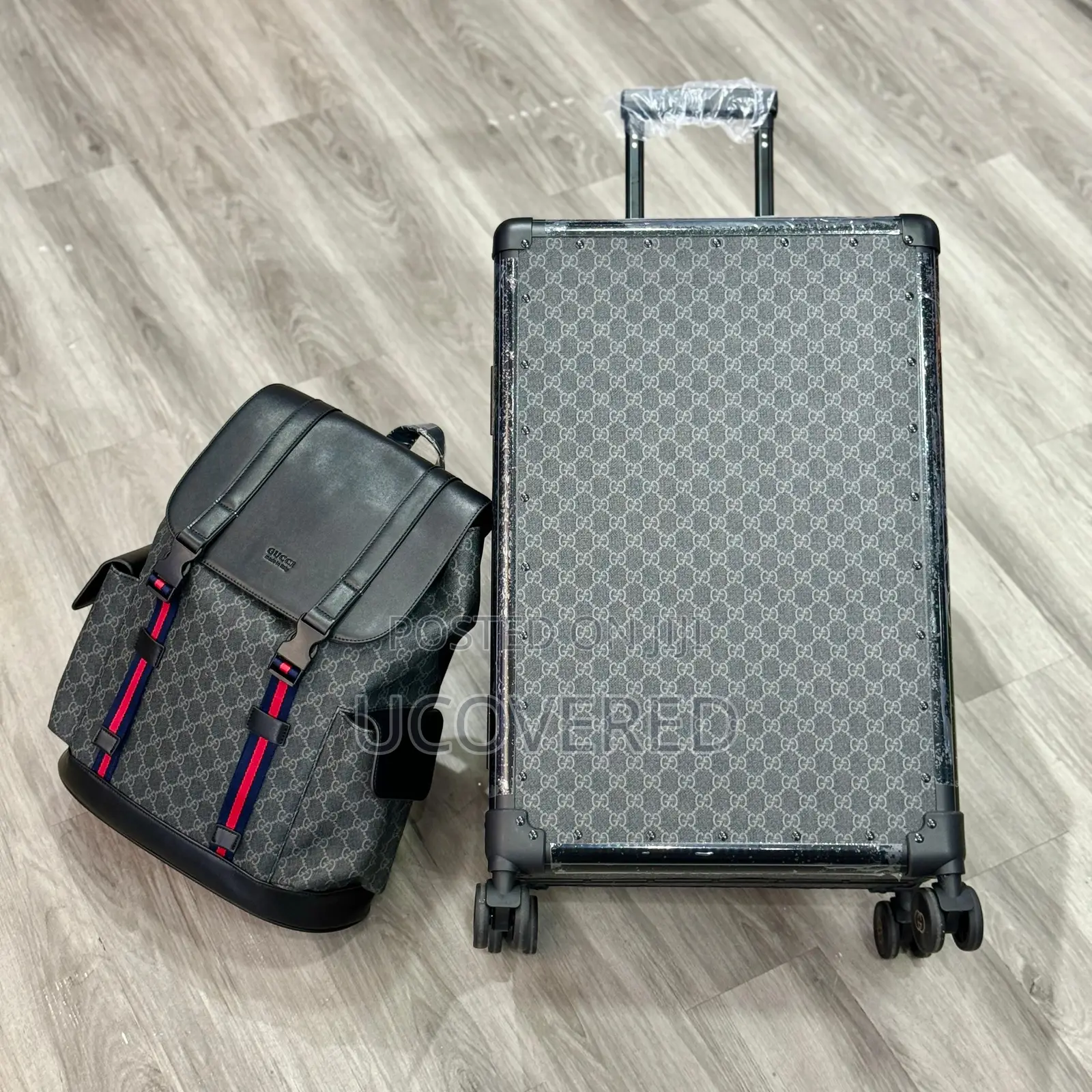 Designer Suitcase + Backpack Set