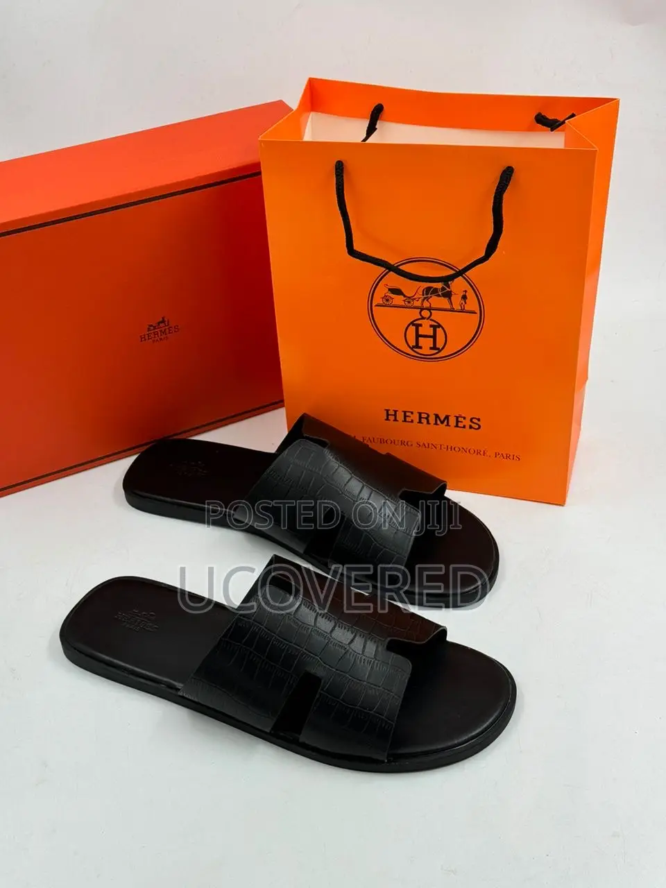 Hermes Leather Slippers