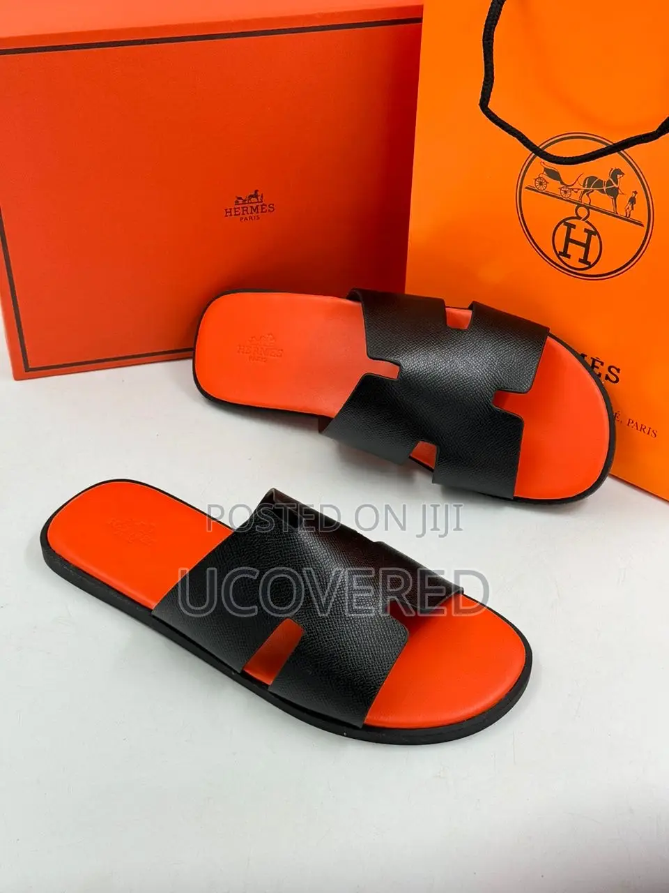 Hermes Leather Slippers