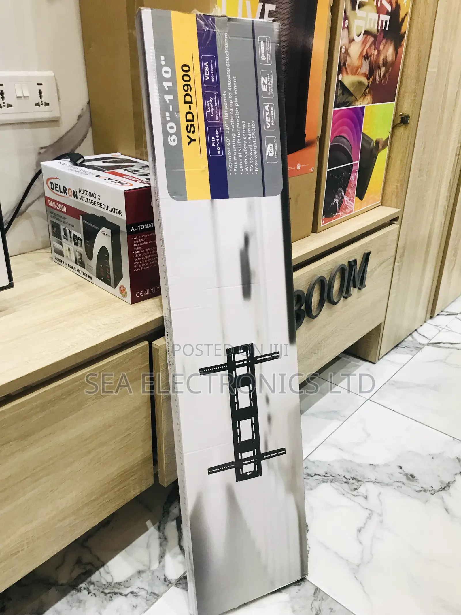Heavy-Duty Bracket That Can Support Up to 110”