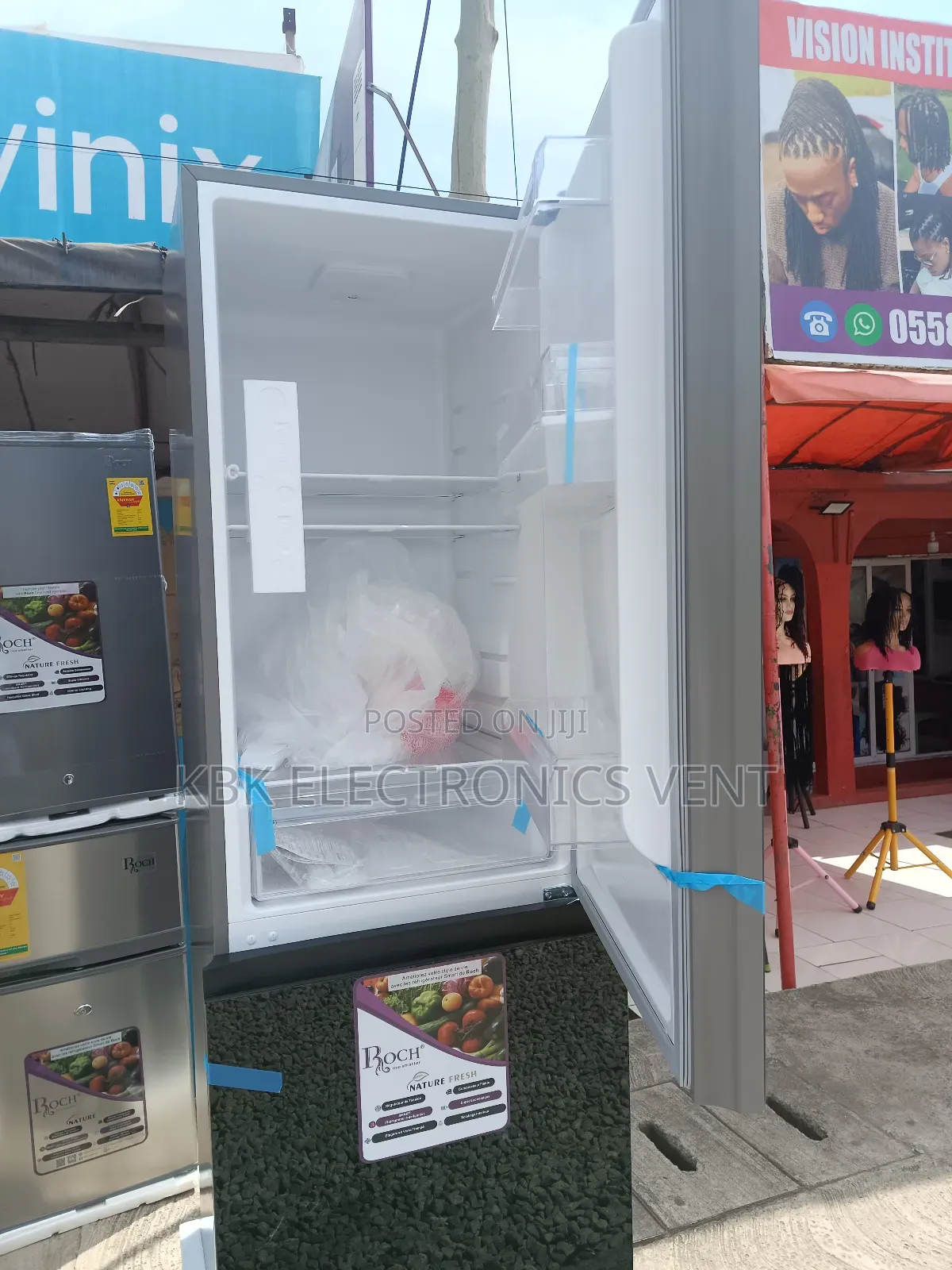 Roch 310liter Premium Glass Double Door Refrigerators