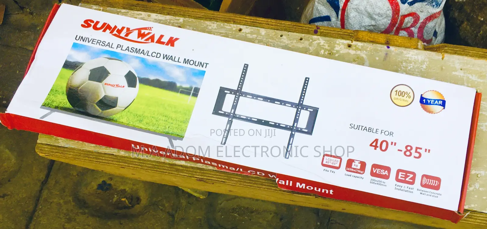 Fixed Tv Wall Bracket 32-80 Inches Black High Quality