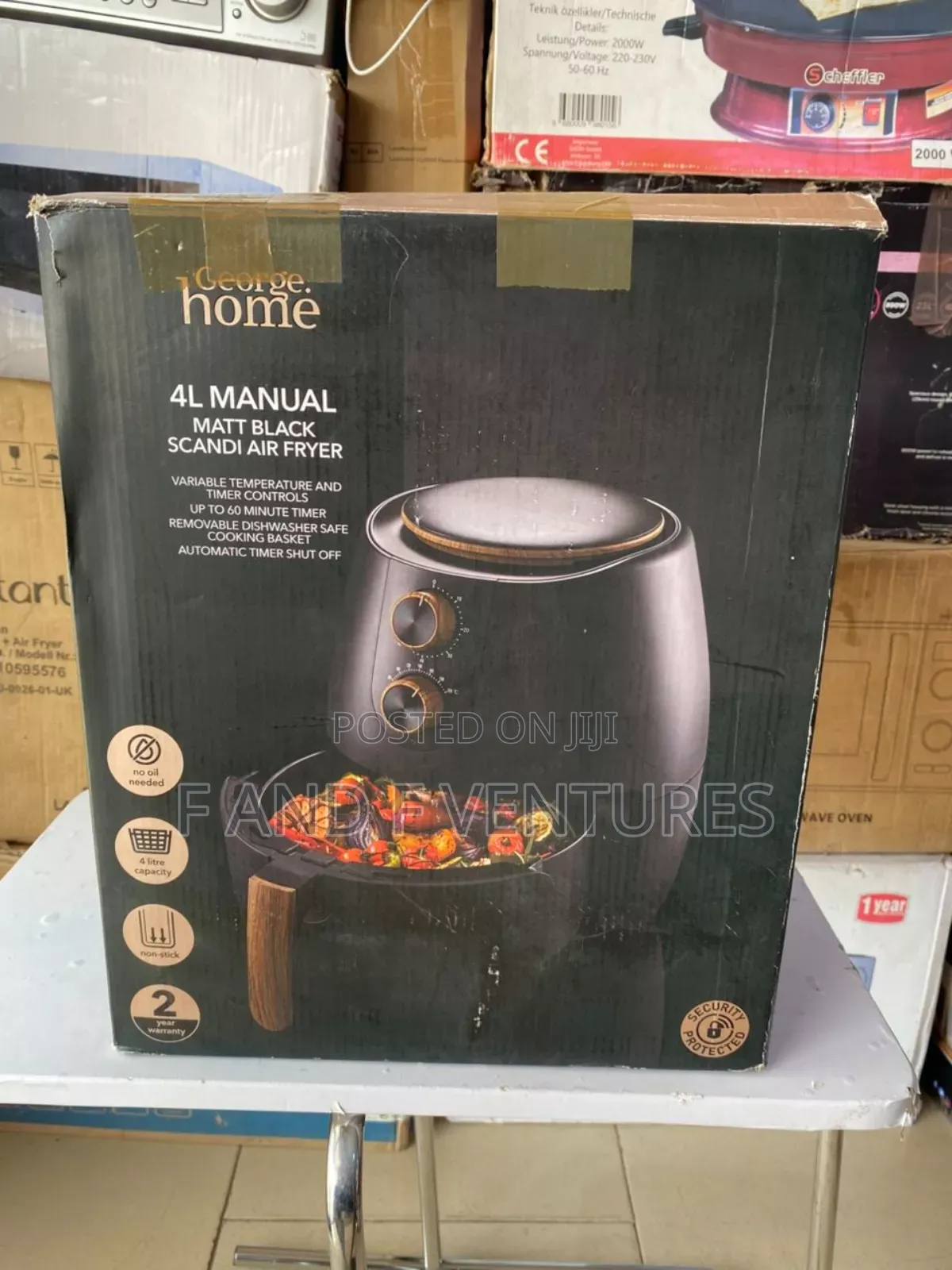 George Home Wooden Air Fryer - UK