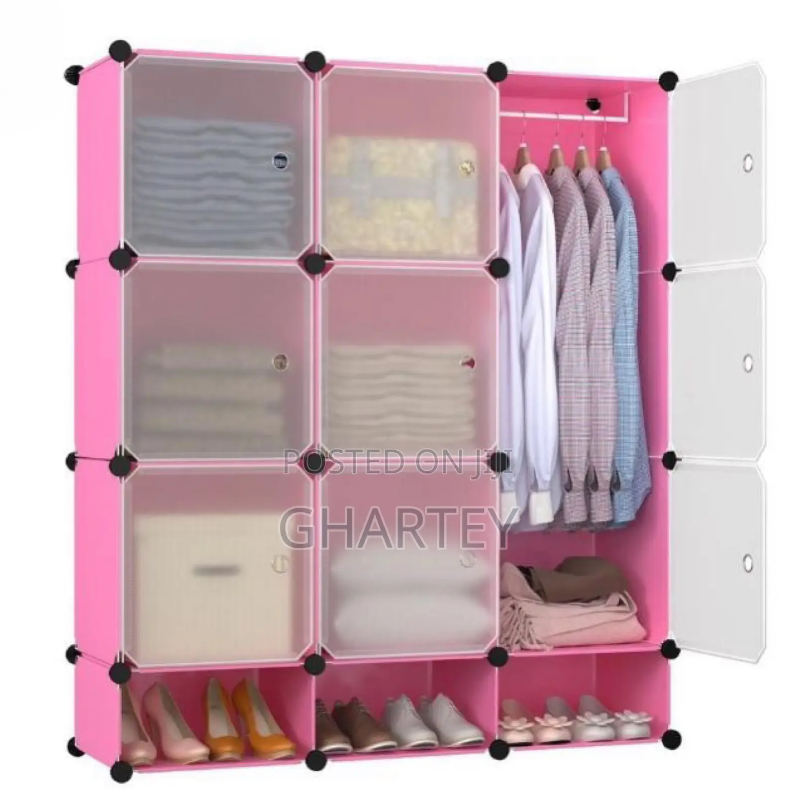 9 Cubes Foldable Wardrobe, Clothes Shoe Storage