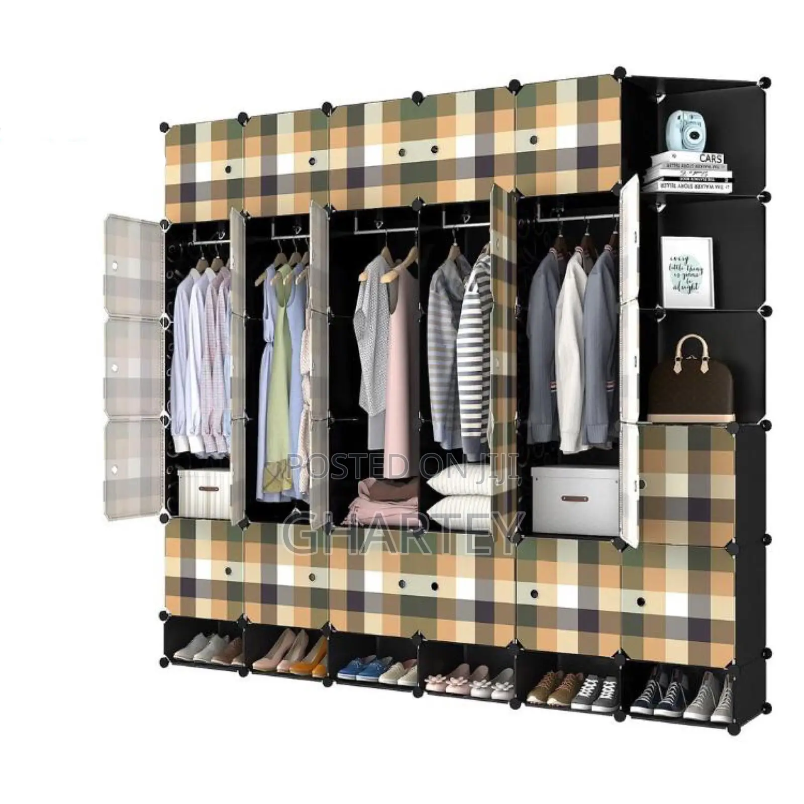 Foldable 30 CUBES With Shoe Rack Shelf