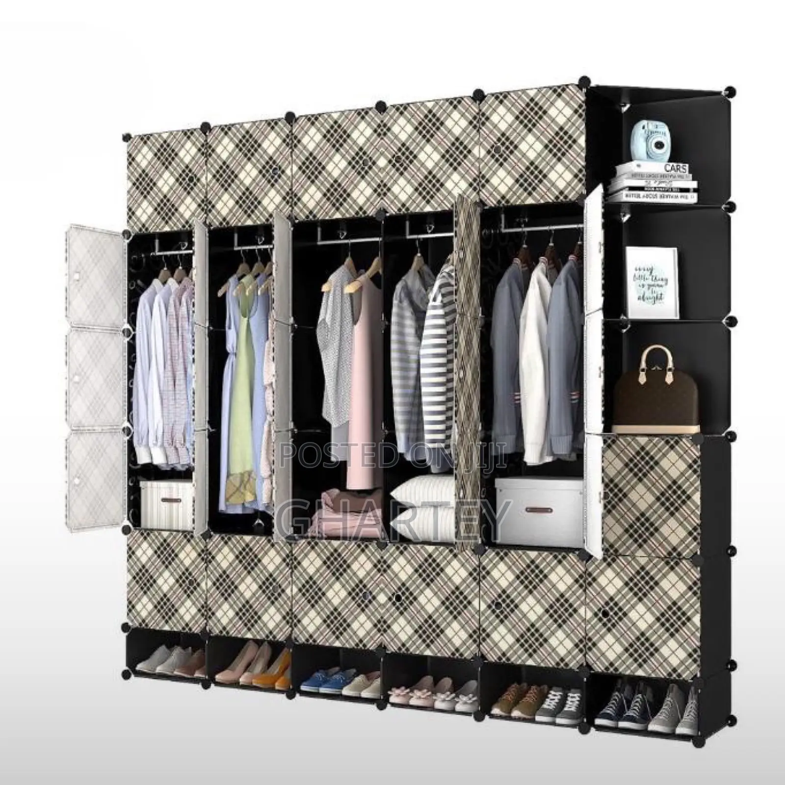 Foldable 30 CUBES With Shoe Rack Shelf