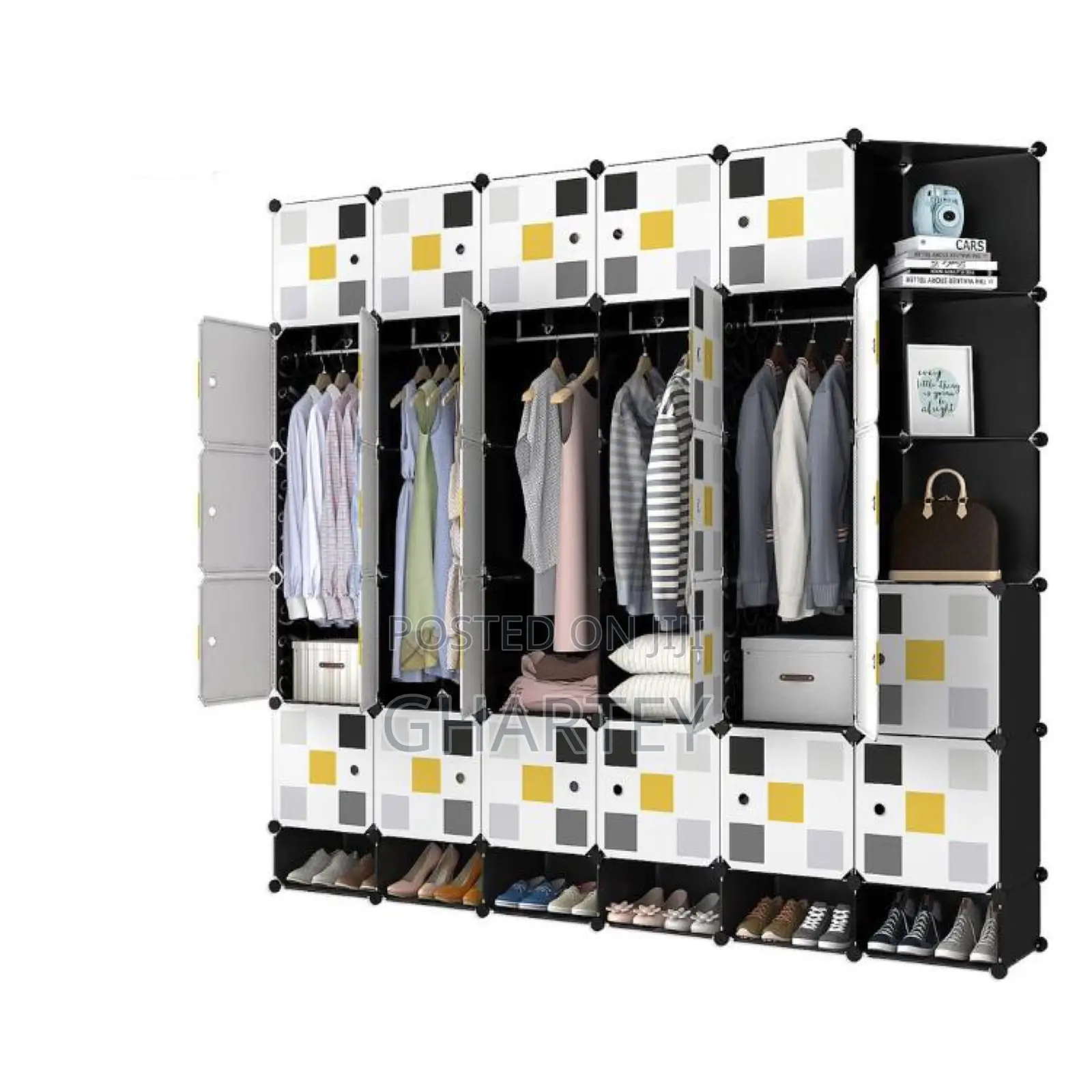 Foldable 30 CUBES With Shoe Rack Shelf