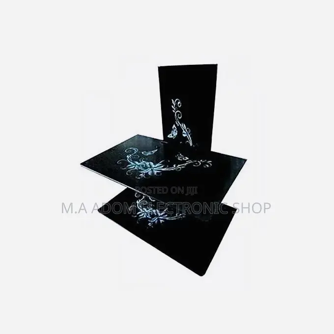 Glass Double DVD Glass Shelf Black Very Affordable and Quali