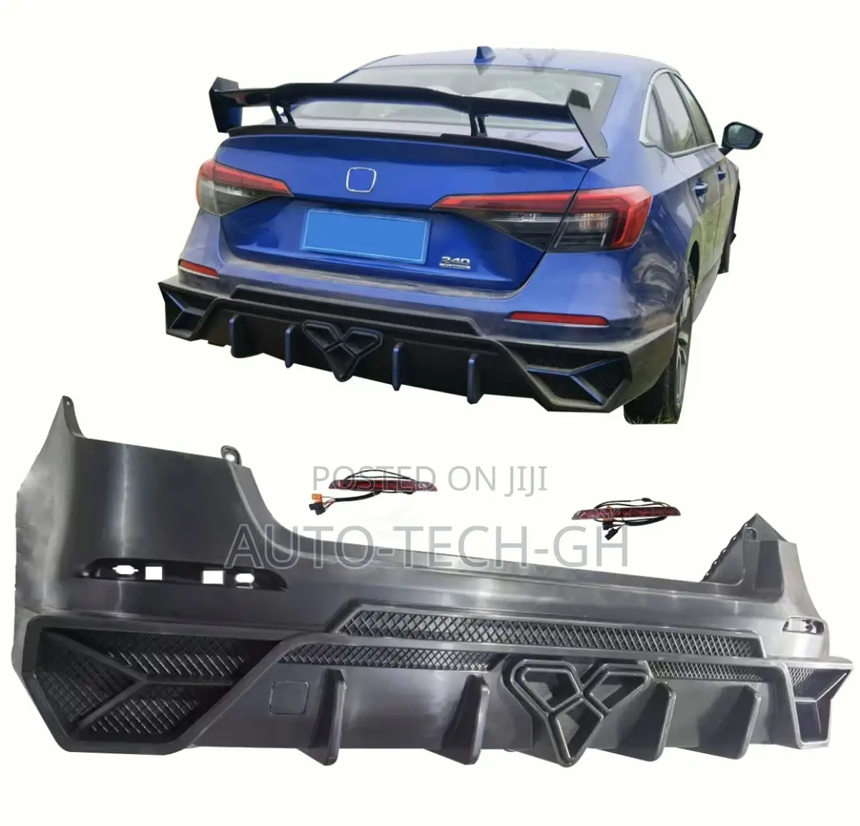 Back Bumper Cover for Honda Civic 2022-2024