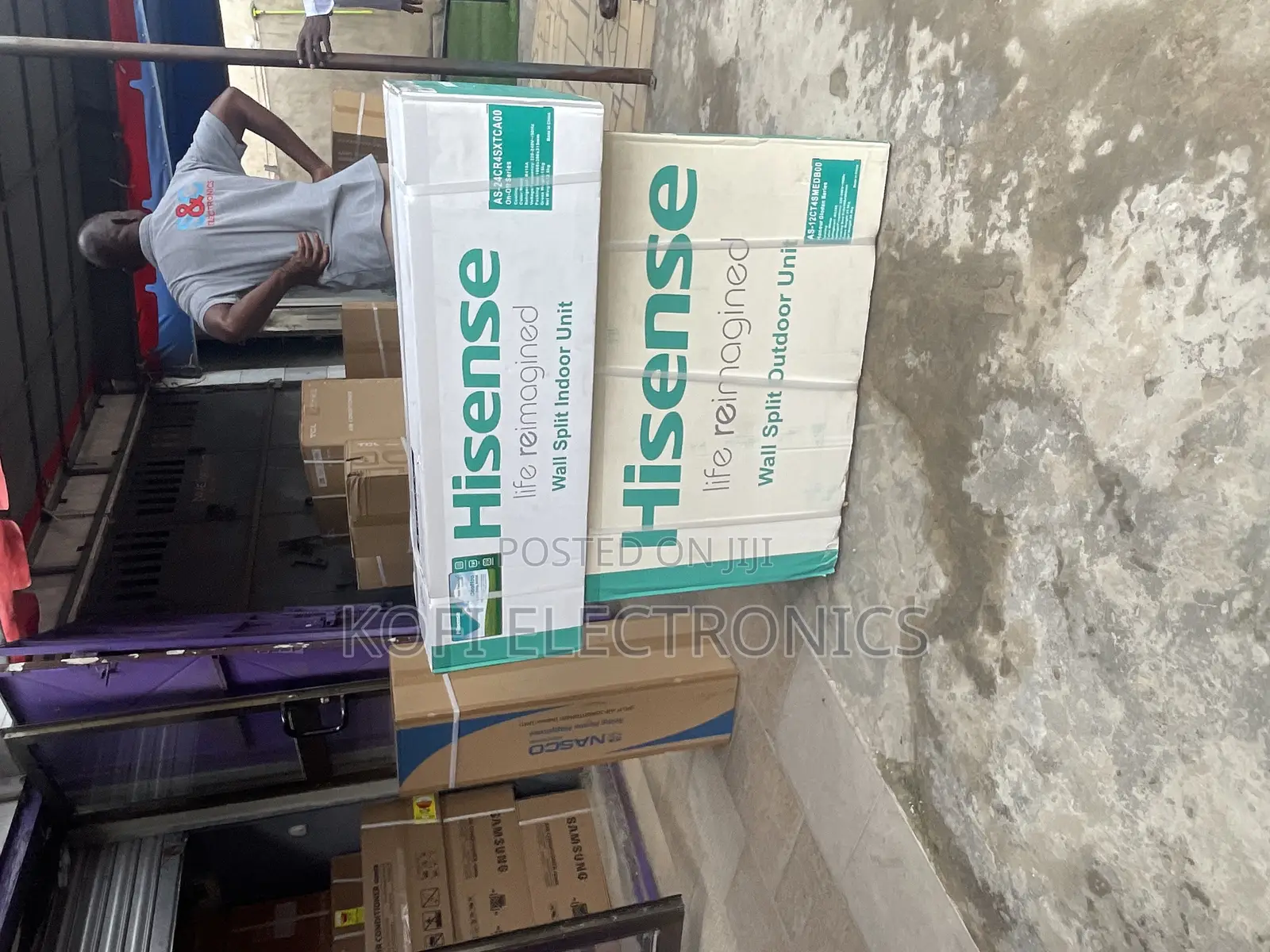 Durable White R410 Gas Hisense 2.5hp Non-Inverter