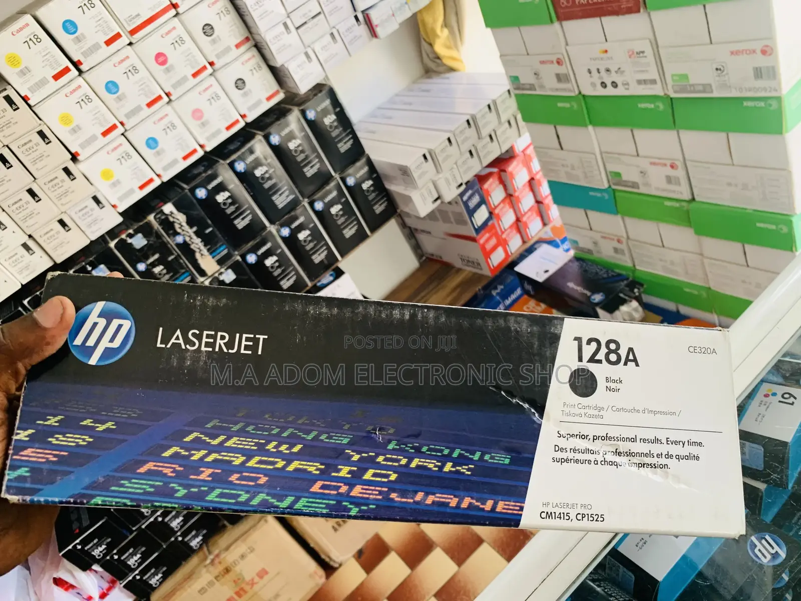 Authentic Original Hp Toner 128a Black White