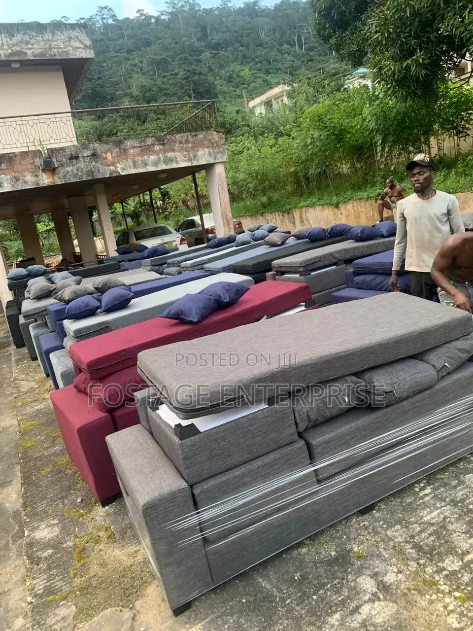 Fresh in Rubber Durable L SHAPE SOFA'S