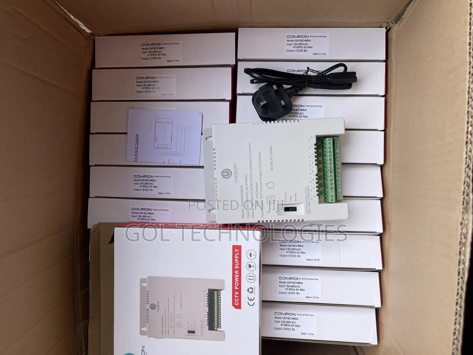 16ch Power Supply Compon CCTV Power Supply Cm16ch96w