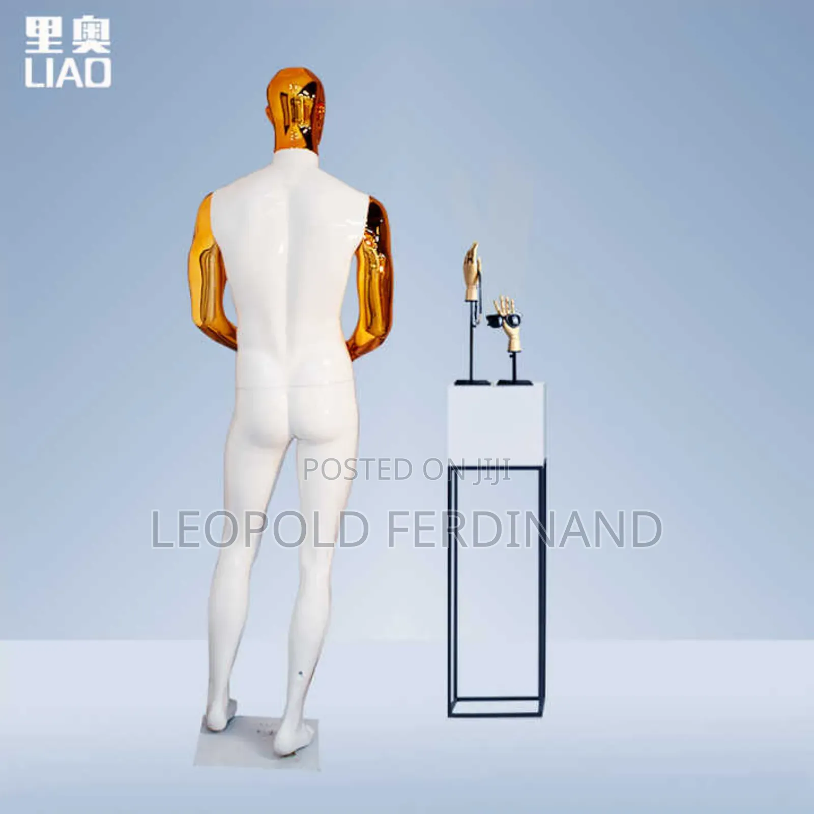 White and Gold Male Mannequins