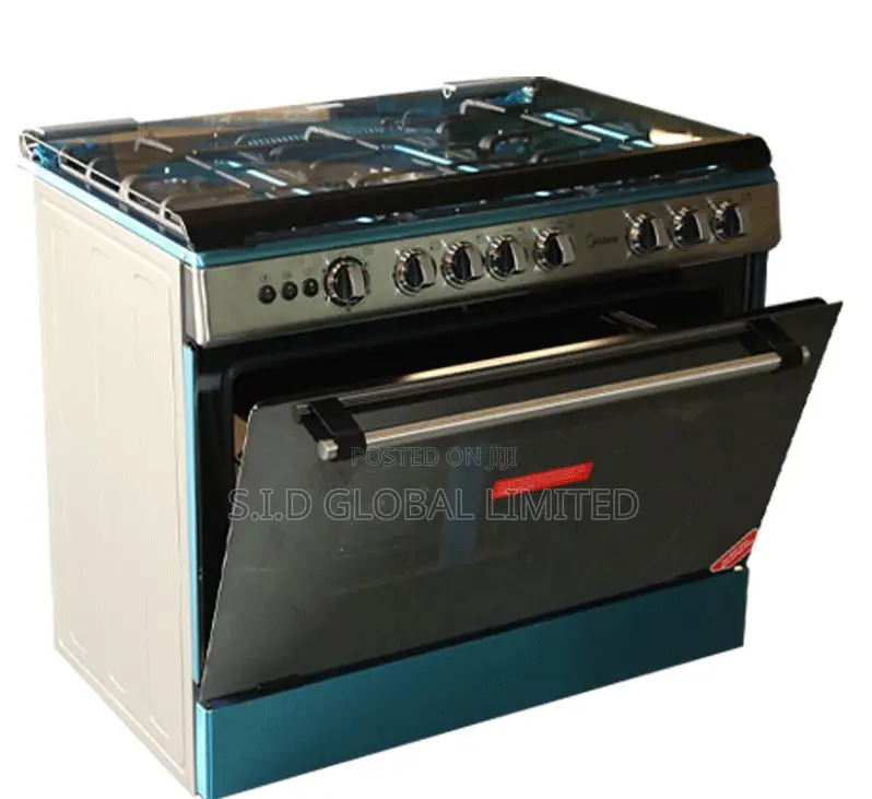 Stay Cool MIDEA-5-BURNER-GAS-COOKER-WITH-OVEN -30amg5g027