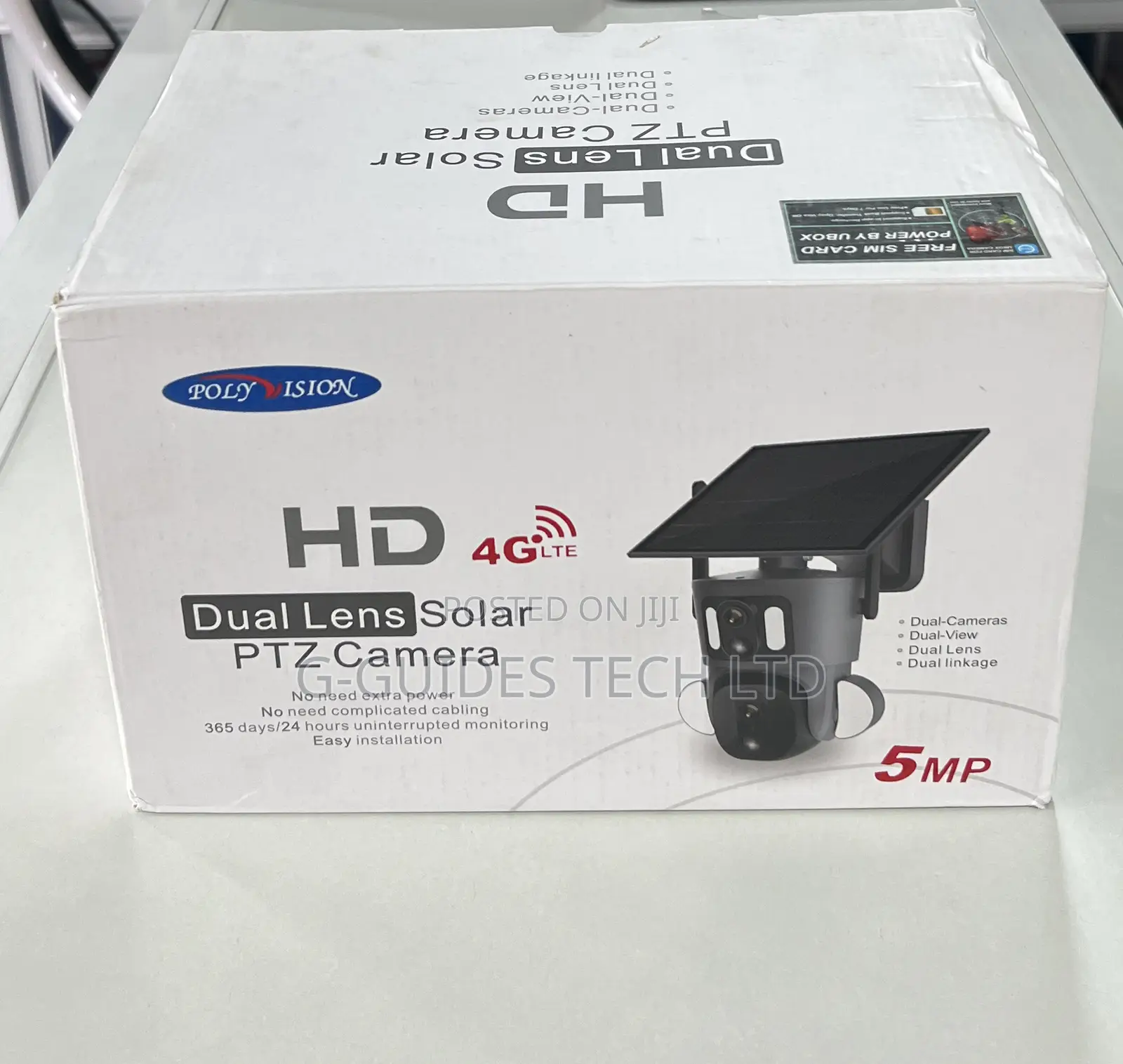 4g Dual Lens Solar PTZ Camera 5mp, Hd 4g Solar PTZ Camera