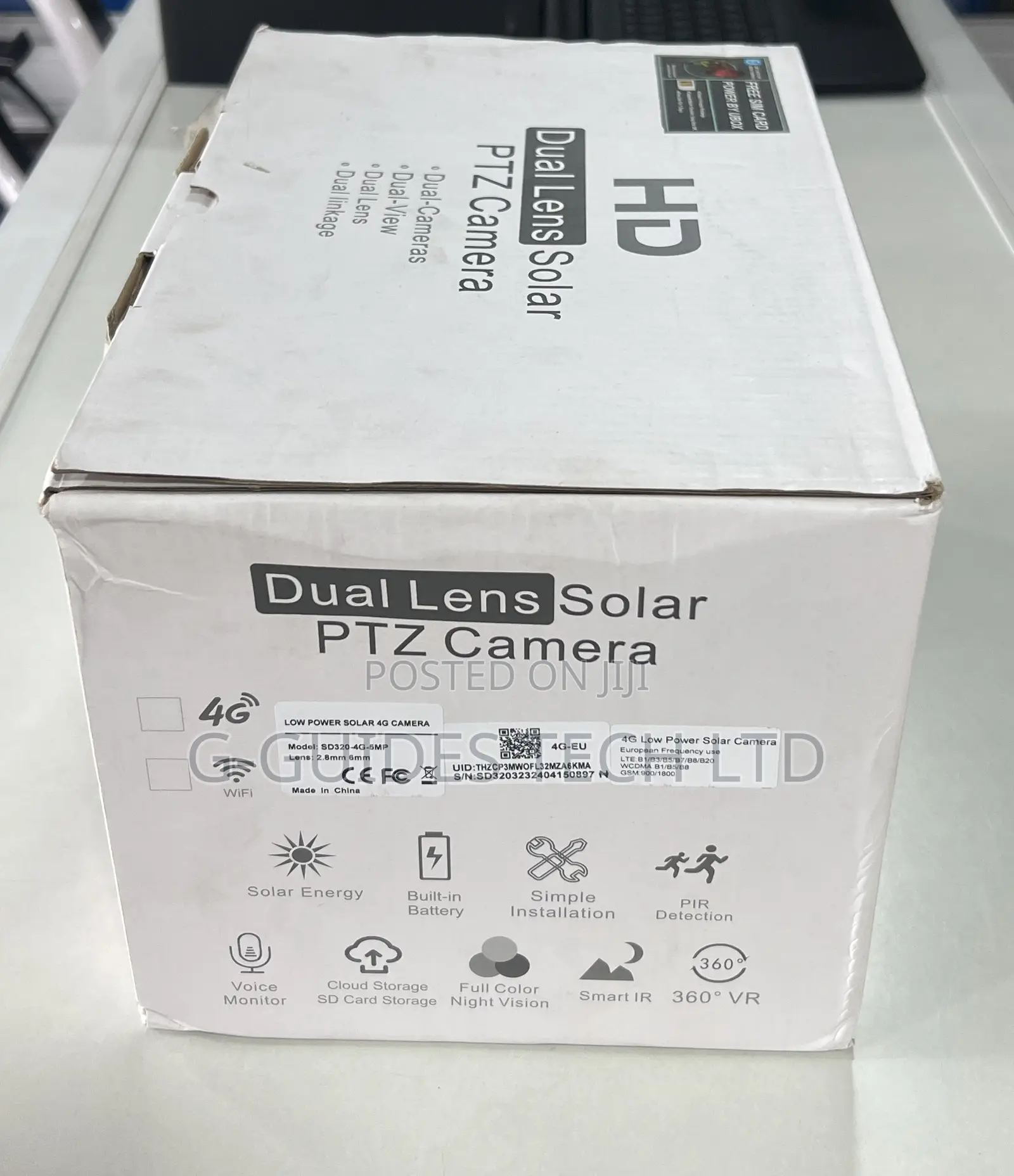 4g Dual Lens Solar PTZ Camera 5mp, Hd 4g Solar PTZ Camera