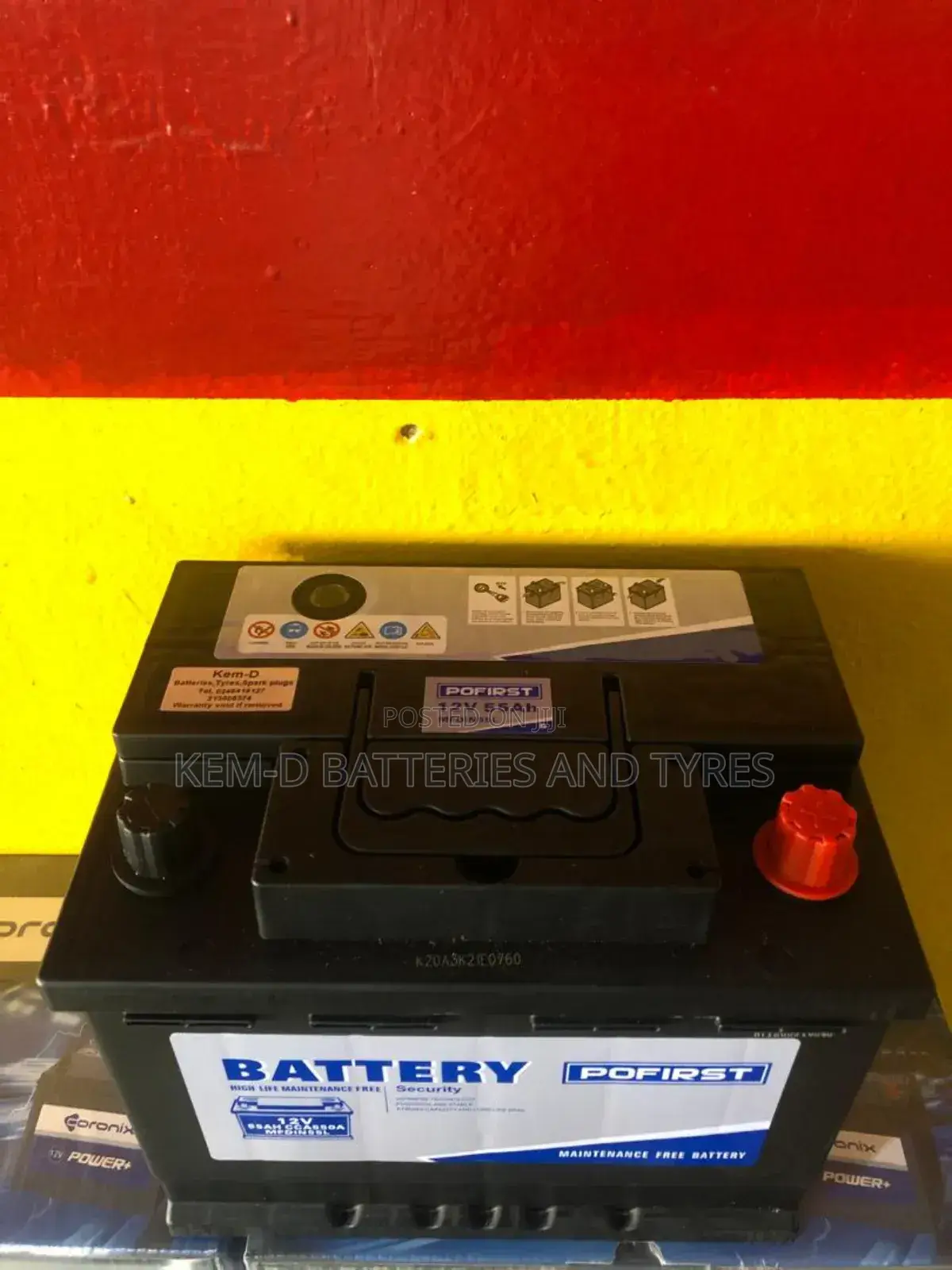 Battery for Yaris _ 55ah _ Free Delivery